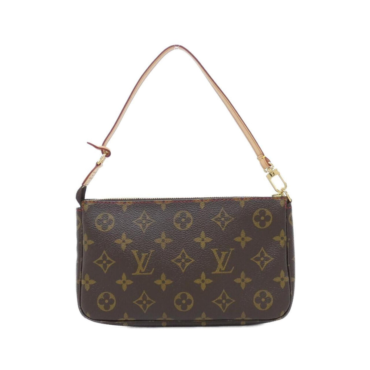 Louis Vuitton Brown Coated Canvas Pochette Pouch (Pre-Owned)