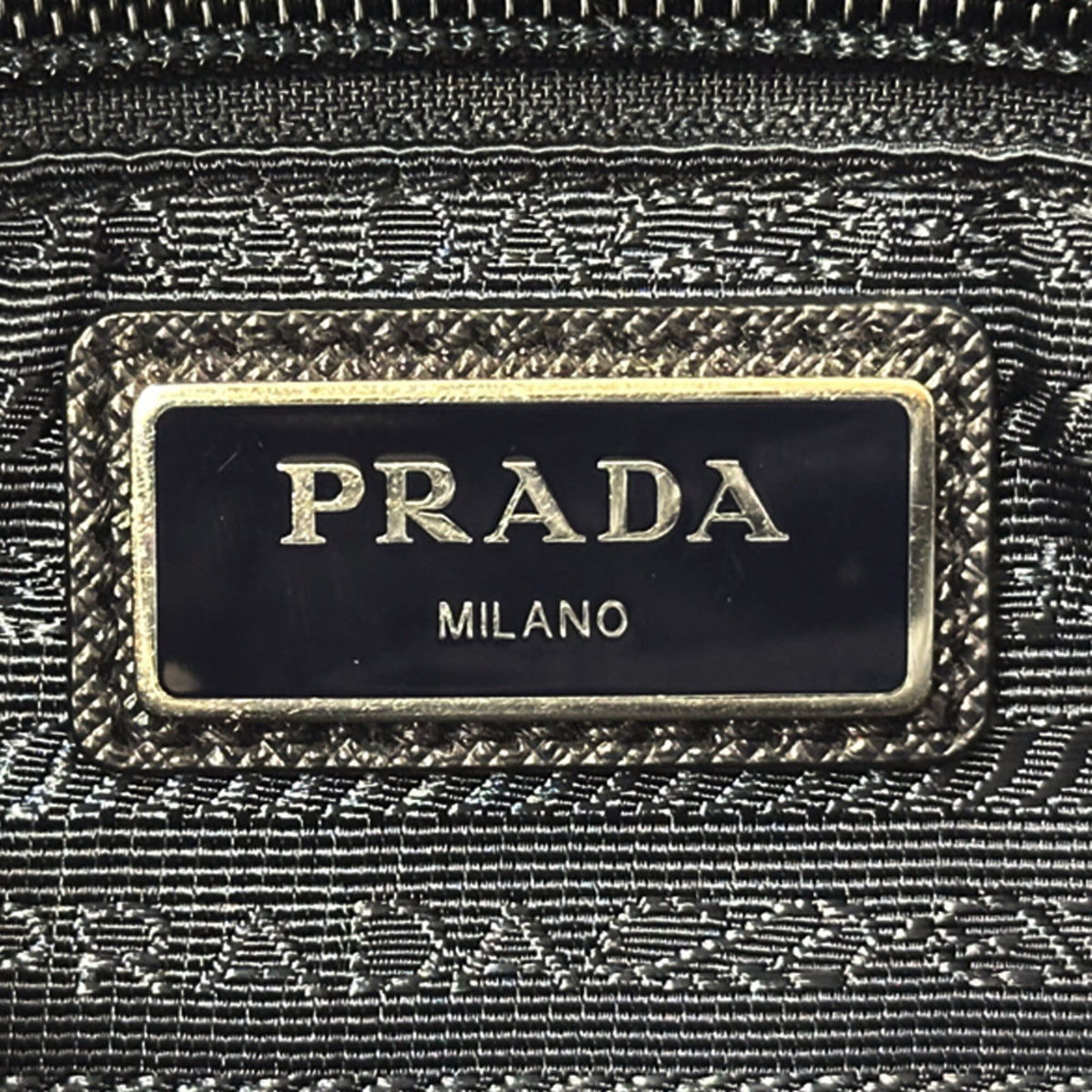Prada Navy Nylon Handbag Shoulder Bag (Pre-Owned)
