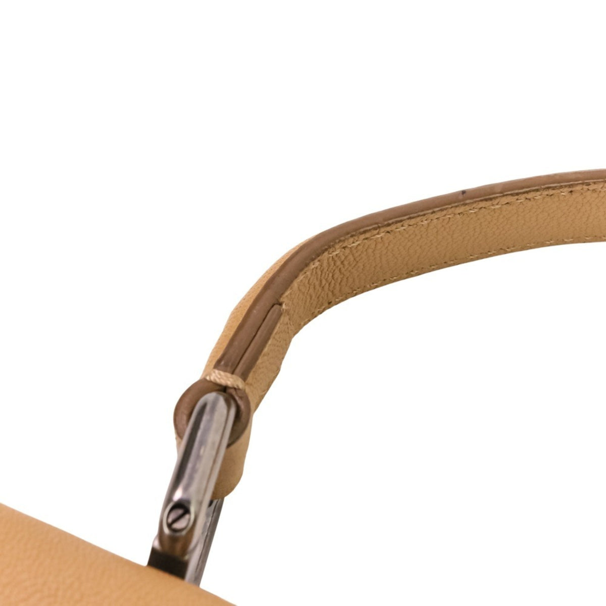 Fendi Peekaboo Beige Brown Handbag Shoulder Bag (Pre-Owned)