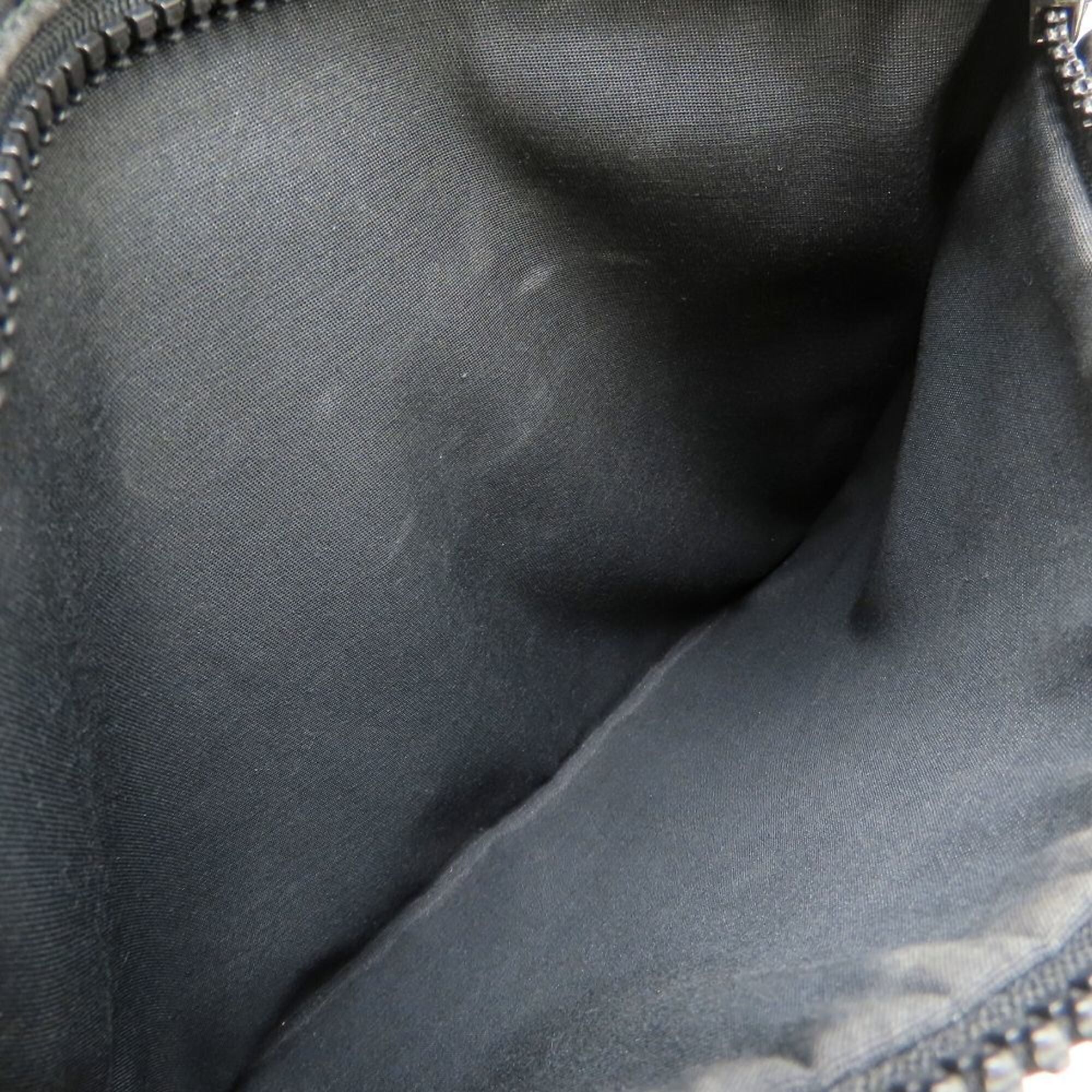 Gucci Black Nylon Leather Shoulder Bag (Pre-Owned)