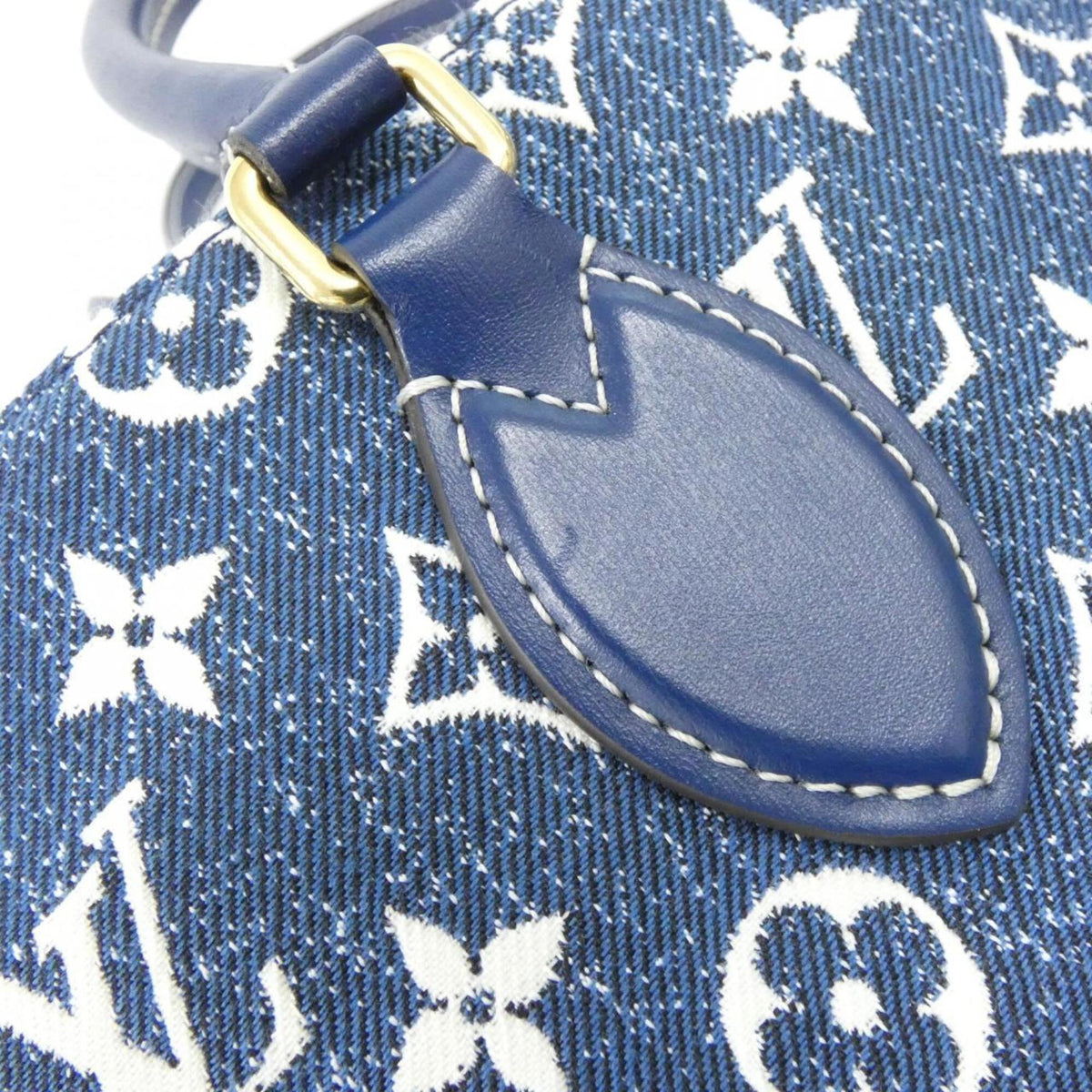Louis Vuitton Navy Denim Handbag (Pre-Owned)