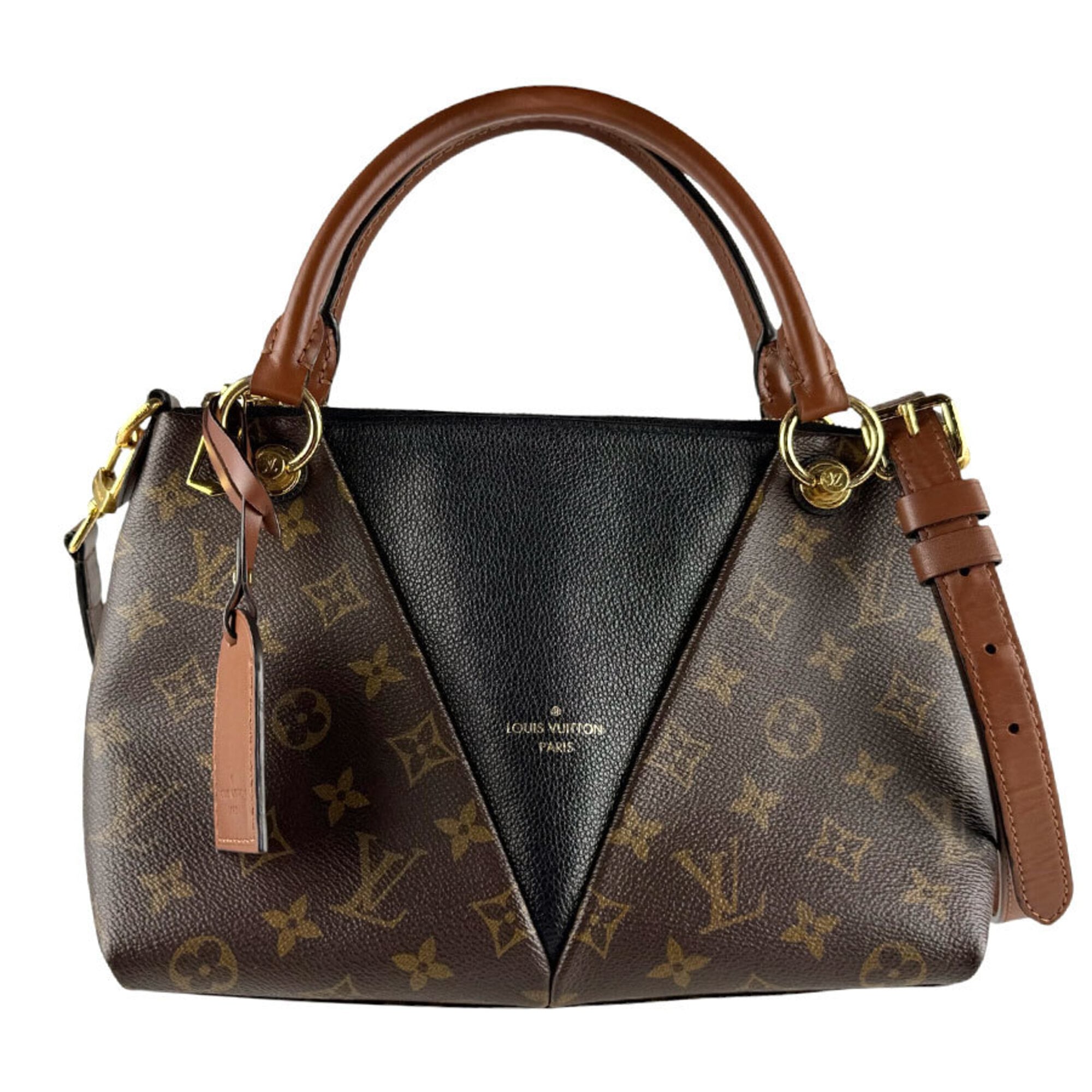 Louis Vuitton Monogram Noir Monogram Leather Handbag Shoulder Bag (Pre-Owned)