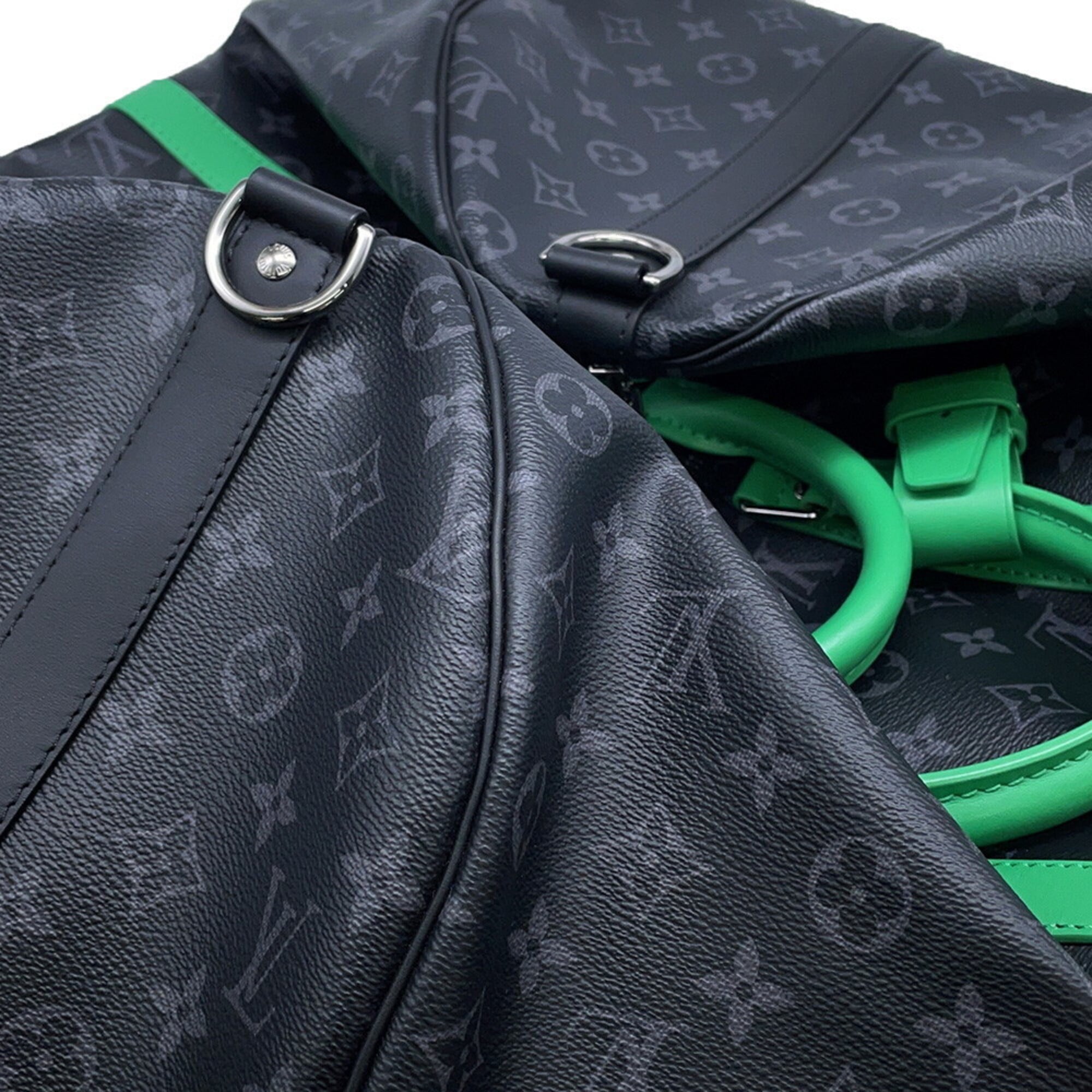 Louis Vuitton Black Monogram Eclipse Noir Monogram Eclipse Boston Bag Handbag (Pre-Owned)