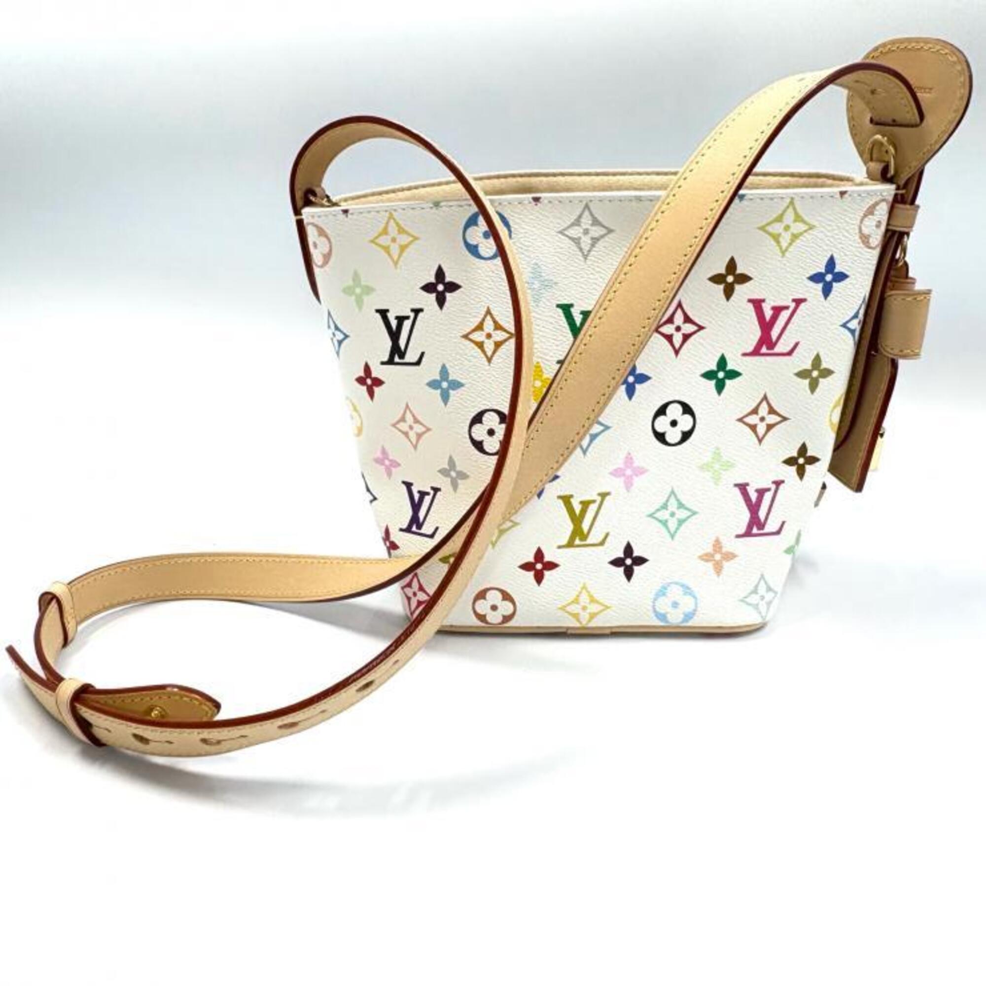 Louis Vuitton Monogram Multi-Color White Monogram Pouch Shoulder Bag (Pre-Owned)
