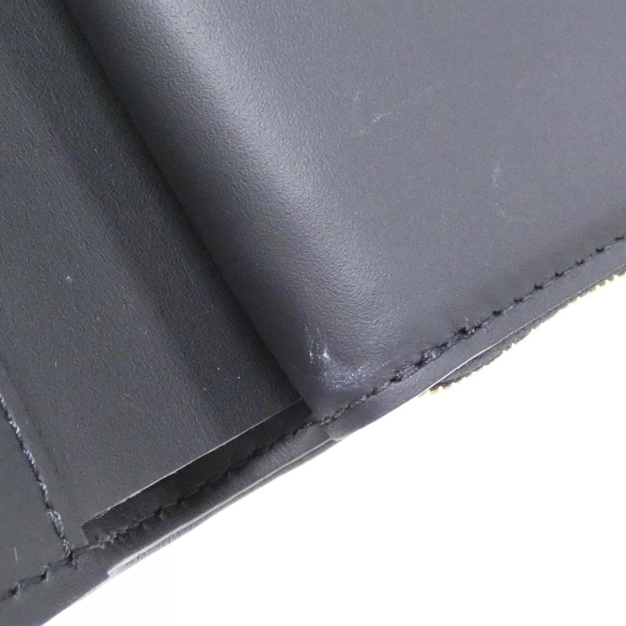 Louis Vuitton Black Leather Coin Purse/Coin Case (Pre-Owned)