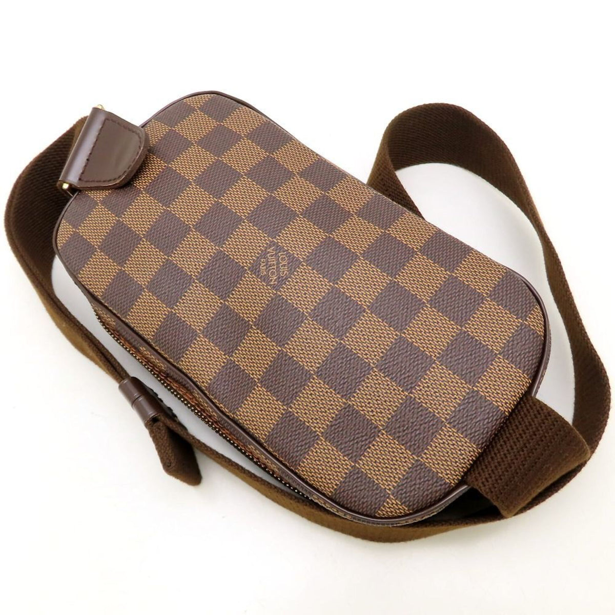 Louis Vuitton Damier Ebene Damier Canvas Pochette Sling Bag (Pre-Owned)