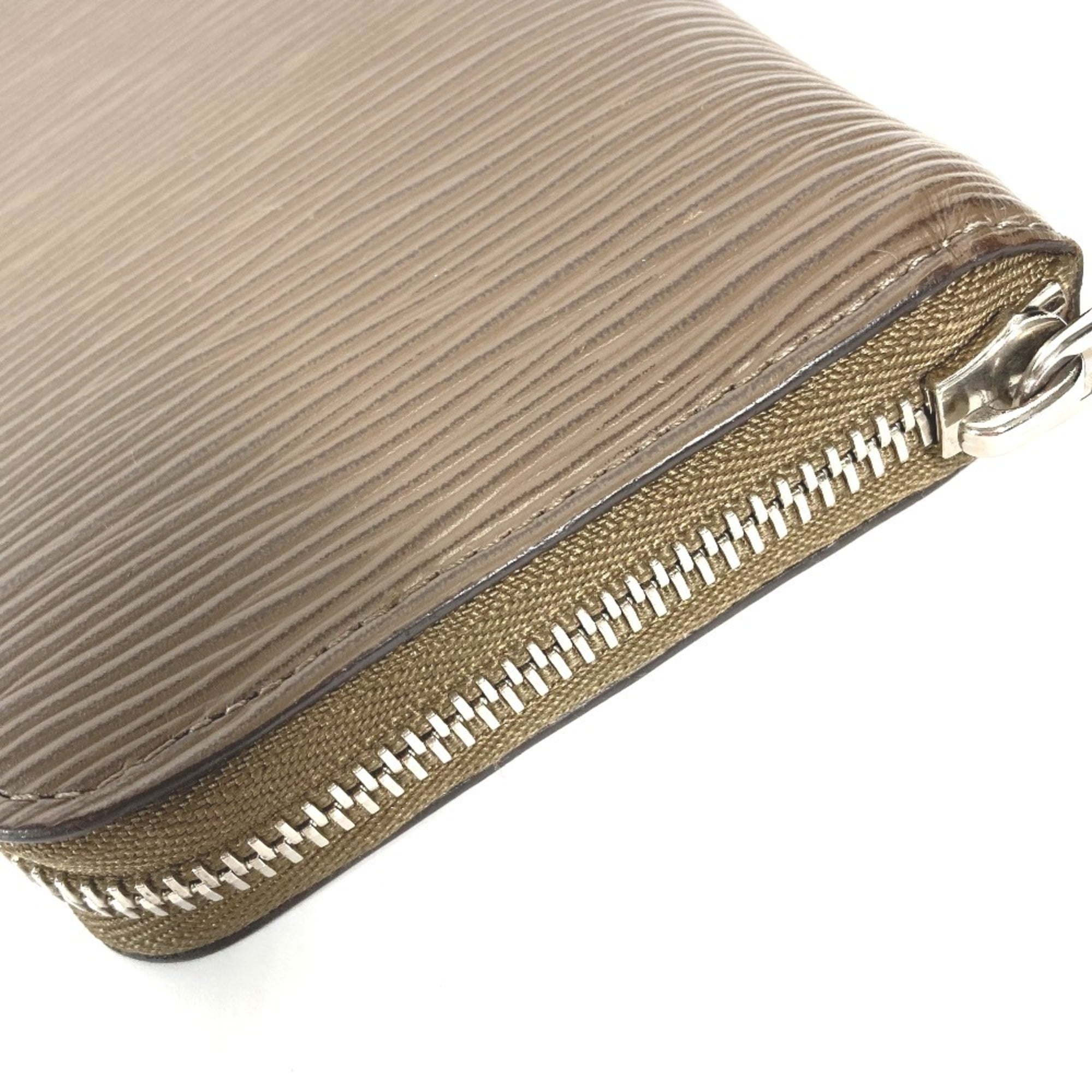 Louis Vuitton Epi Brown Taupe Epi Leather Long Wallet (Bi-Fold) (Pre-Owned)