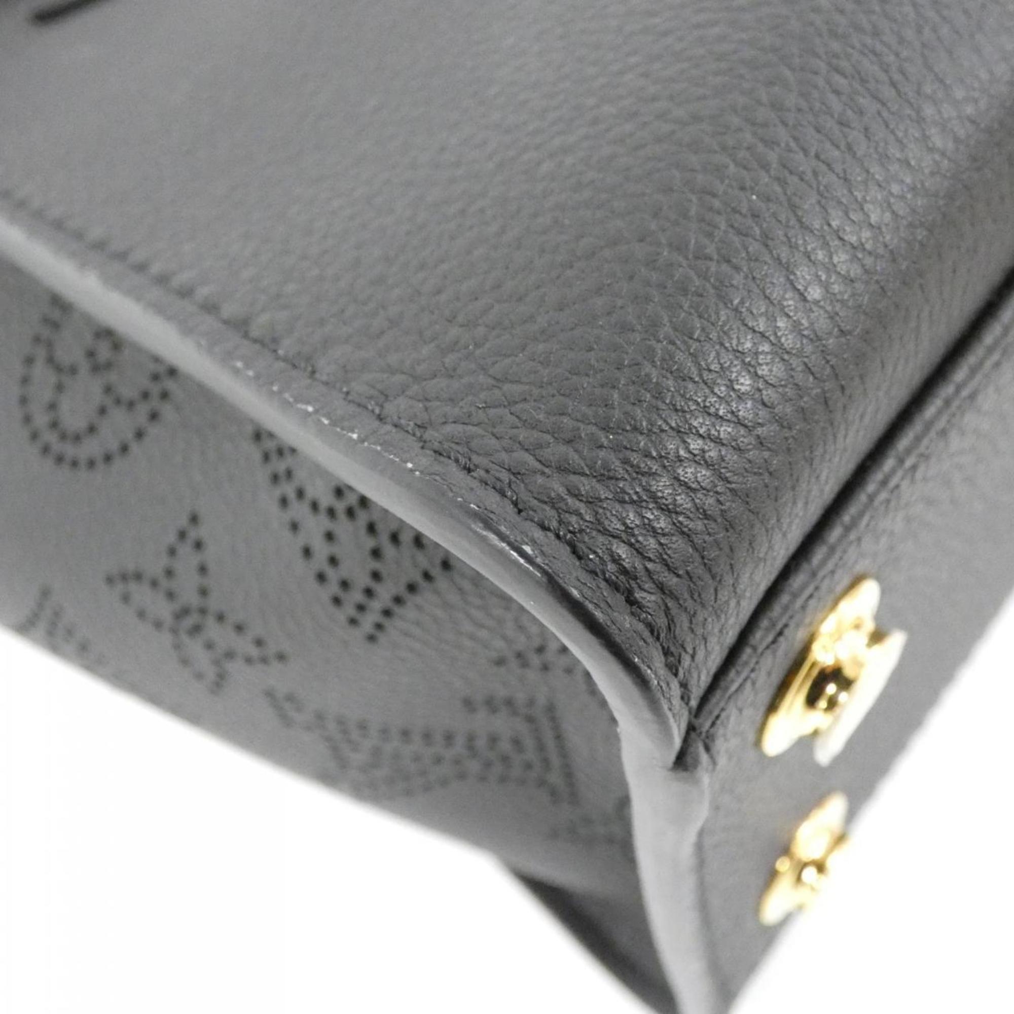 Louis Vuitton Black Leather Handbag (Pre-Owned)