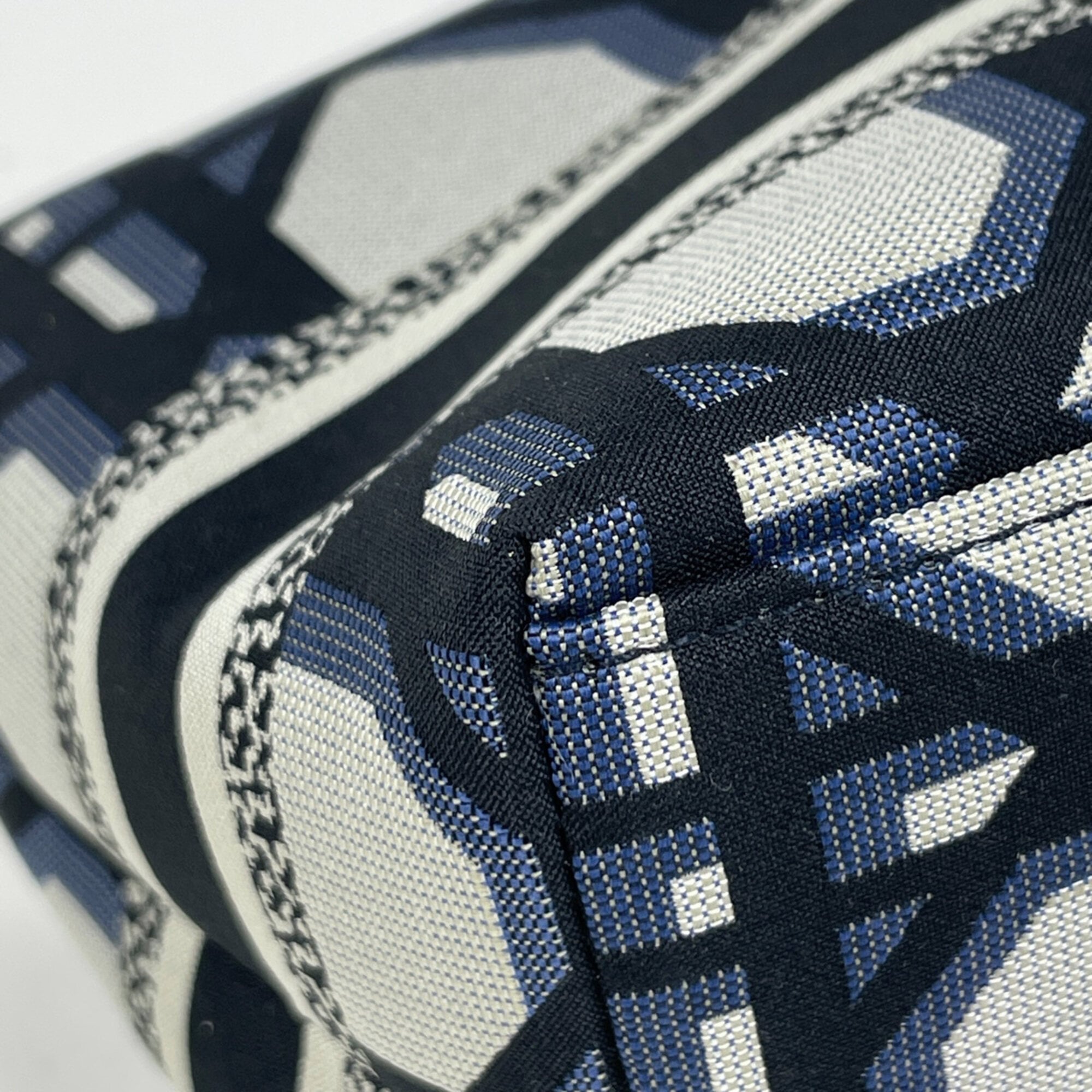 Christian Dior Navy Nylon Canvas Pouch (Pre-Owned)
