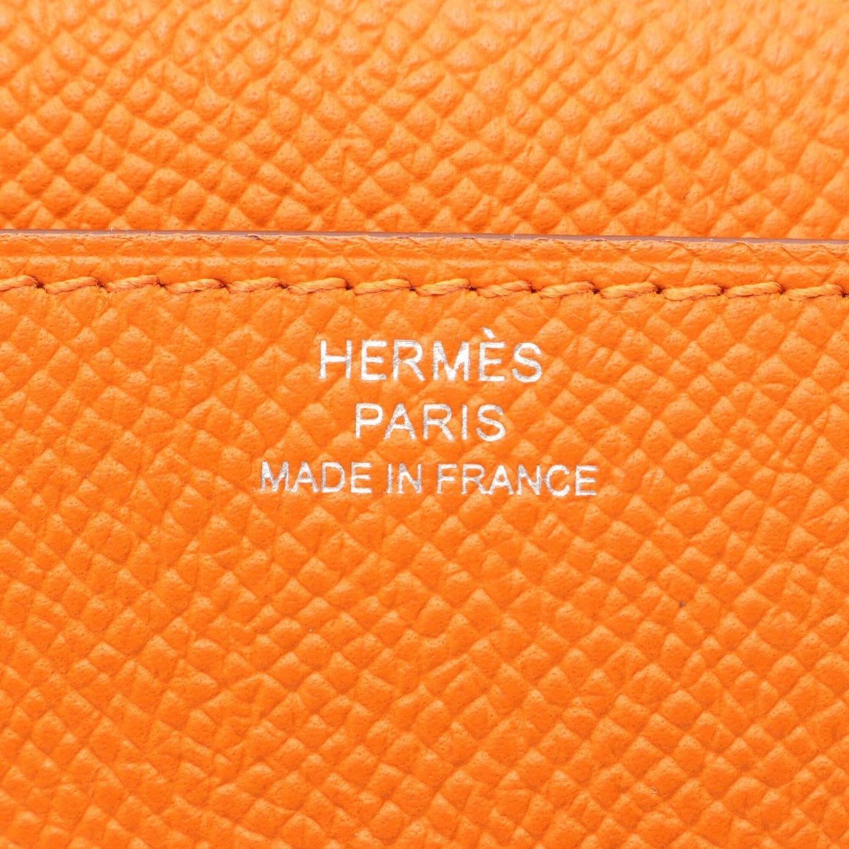 Hermes Orange Epsom Leather Leather Handbag Shoulder Bag (Pre-Owned)