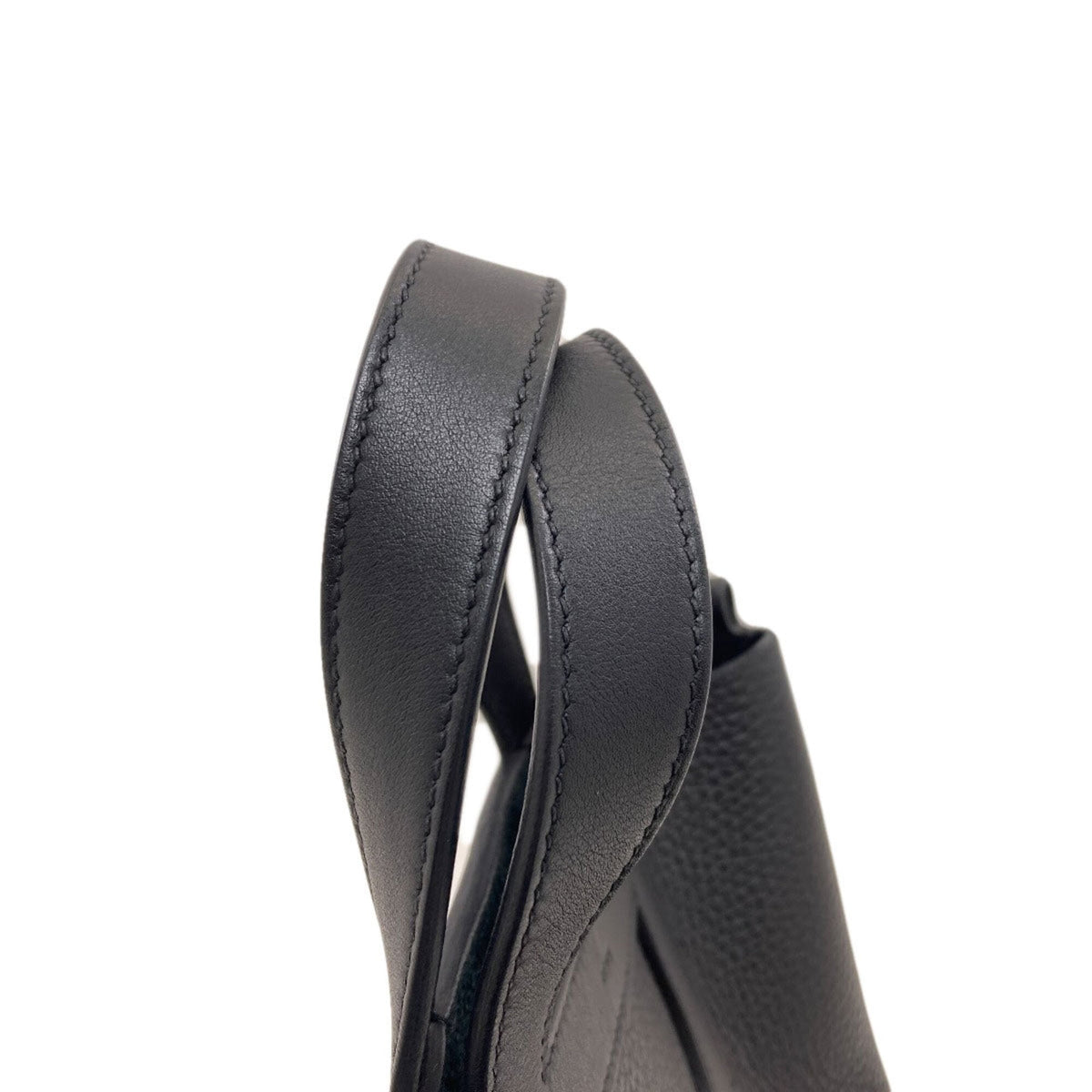 Hermes Black Taurillon Clemence Leather Handbag (Pre-Owned)