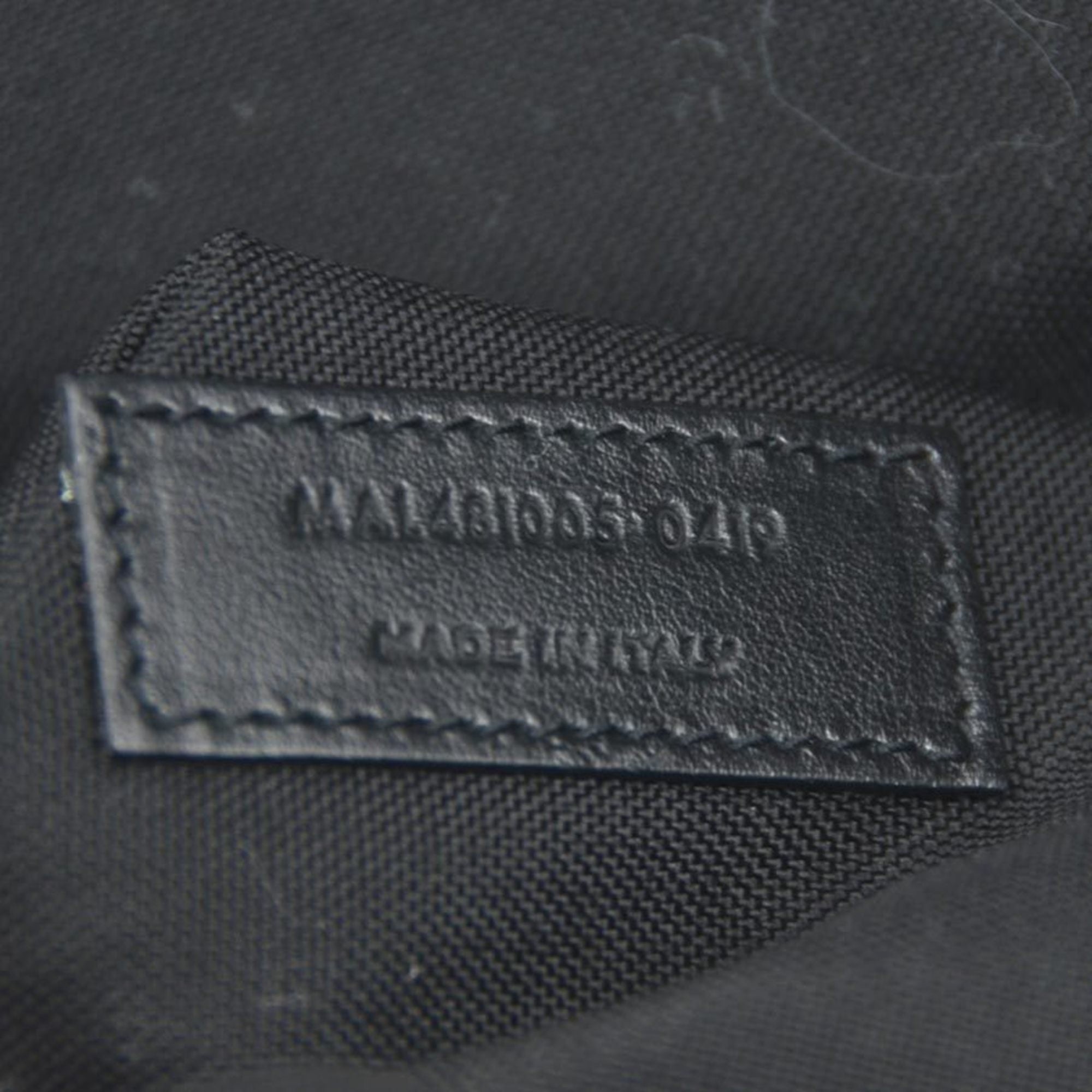 Saint Laurent Black Khaki Canvas Leather Backpack (Pre-Owned)