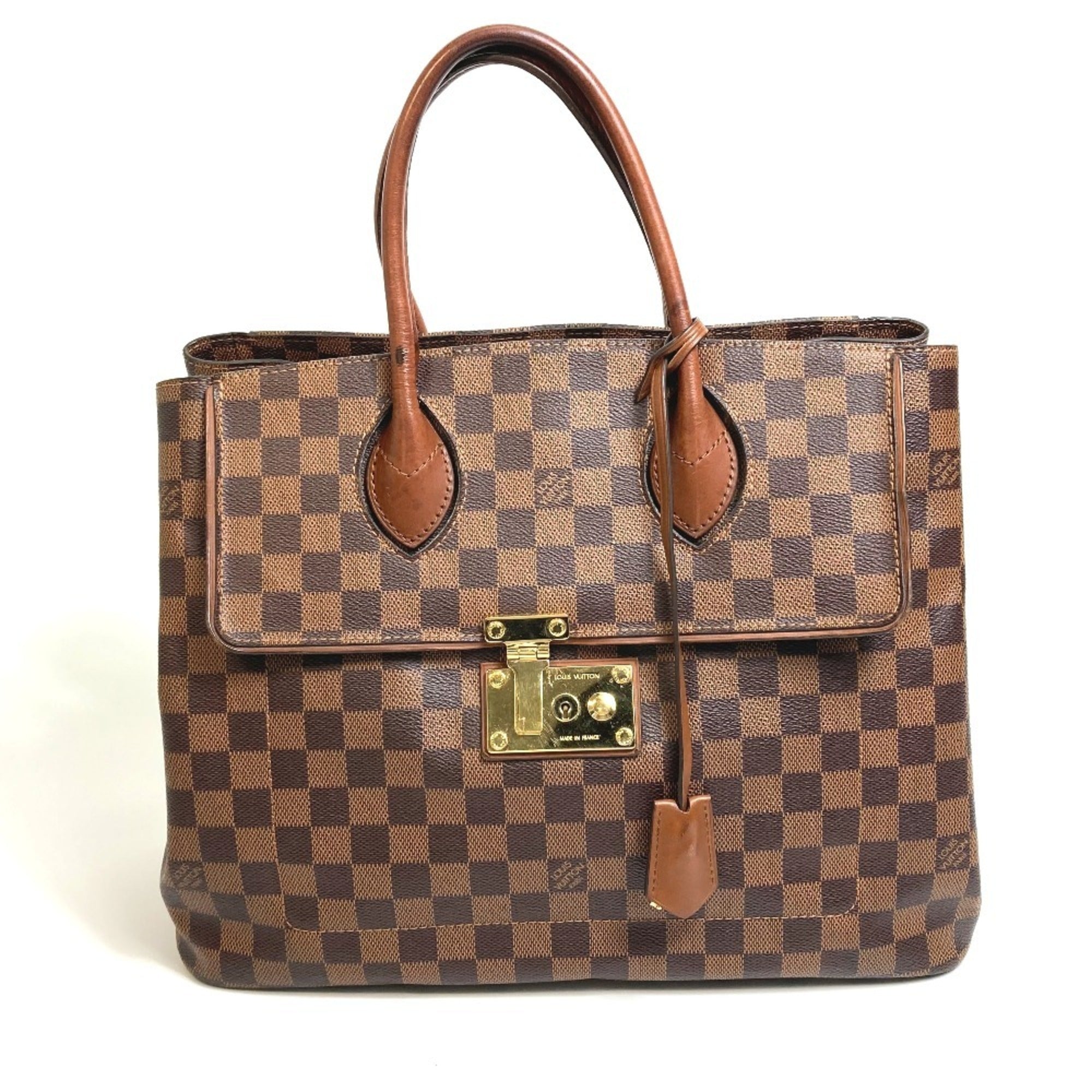 Louis Vuitton Brown Damier Canvas Handbag Tote Bag (Pre-Owned)