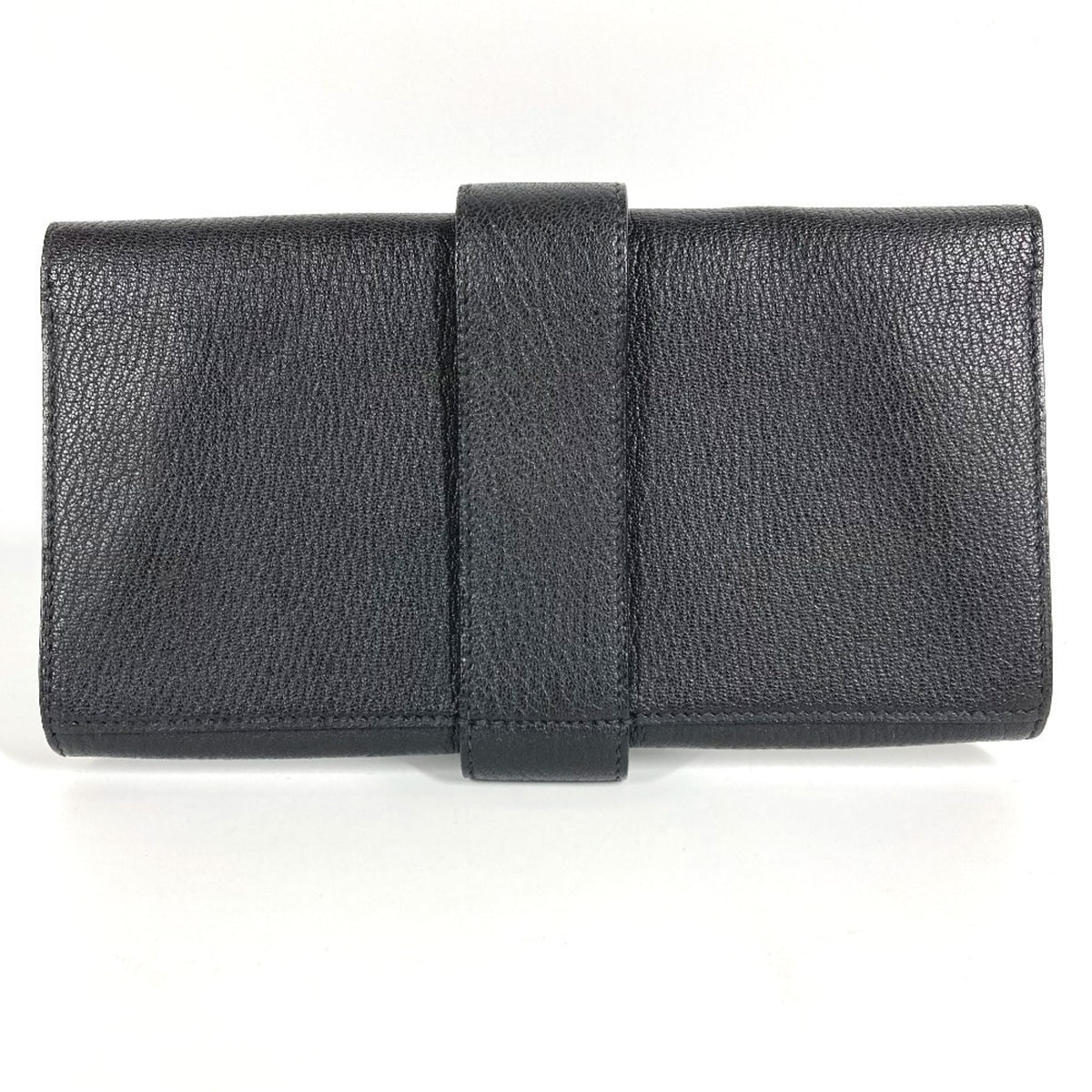 Hermes Black Leather Clutch Bag Pochette (Pre-Owned)