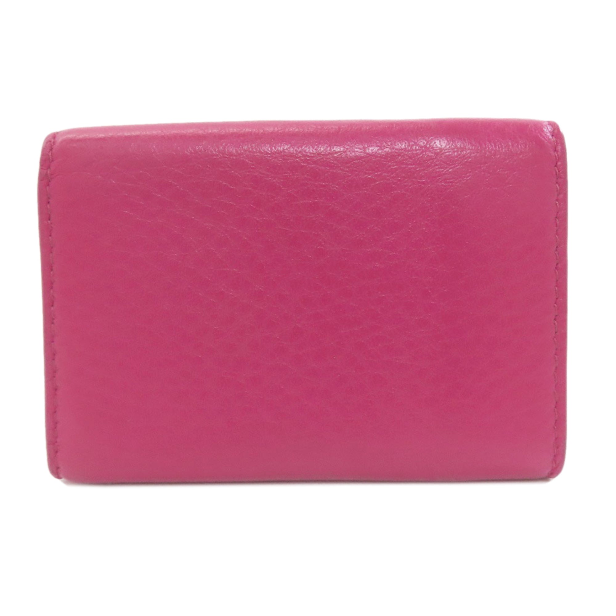 Balenciaga Pink Leather Wallet (Tri-Fold) (Pre-Owned)
