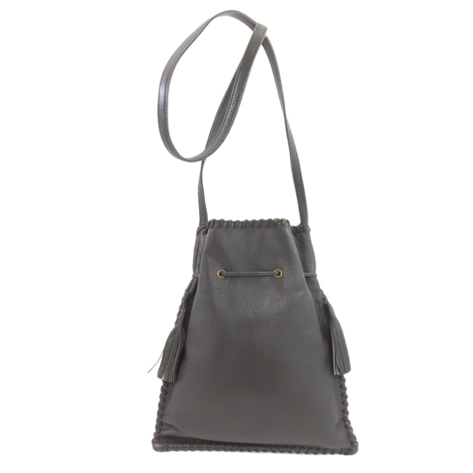 Yves Saint Laurent Black Leather Shoulder Bag (Pre-Owned)