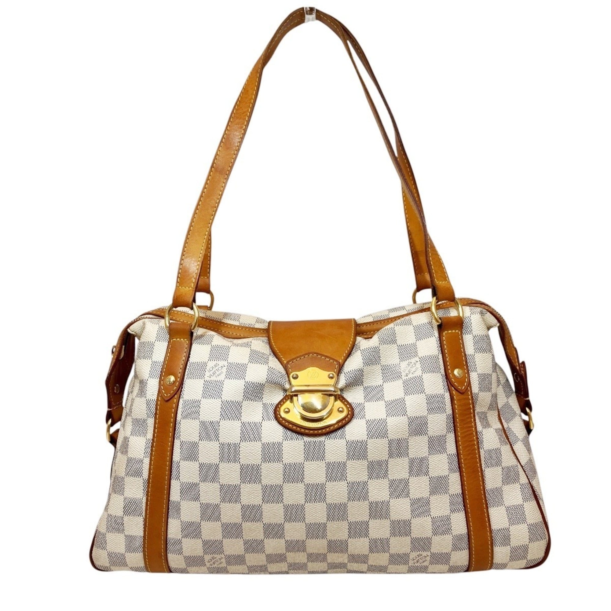 Louis Vuitton Damier Azur White Damier Canvas Tote Bag (Pre-Owned)