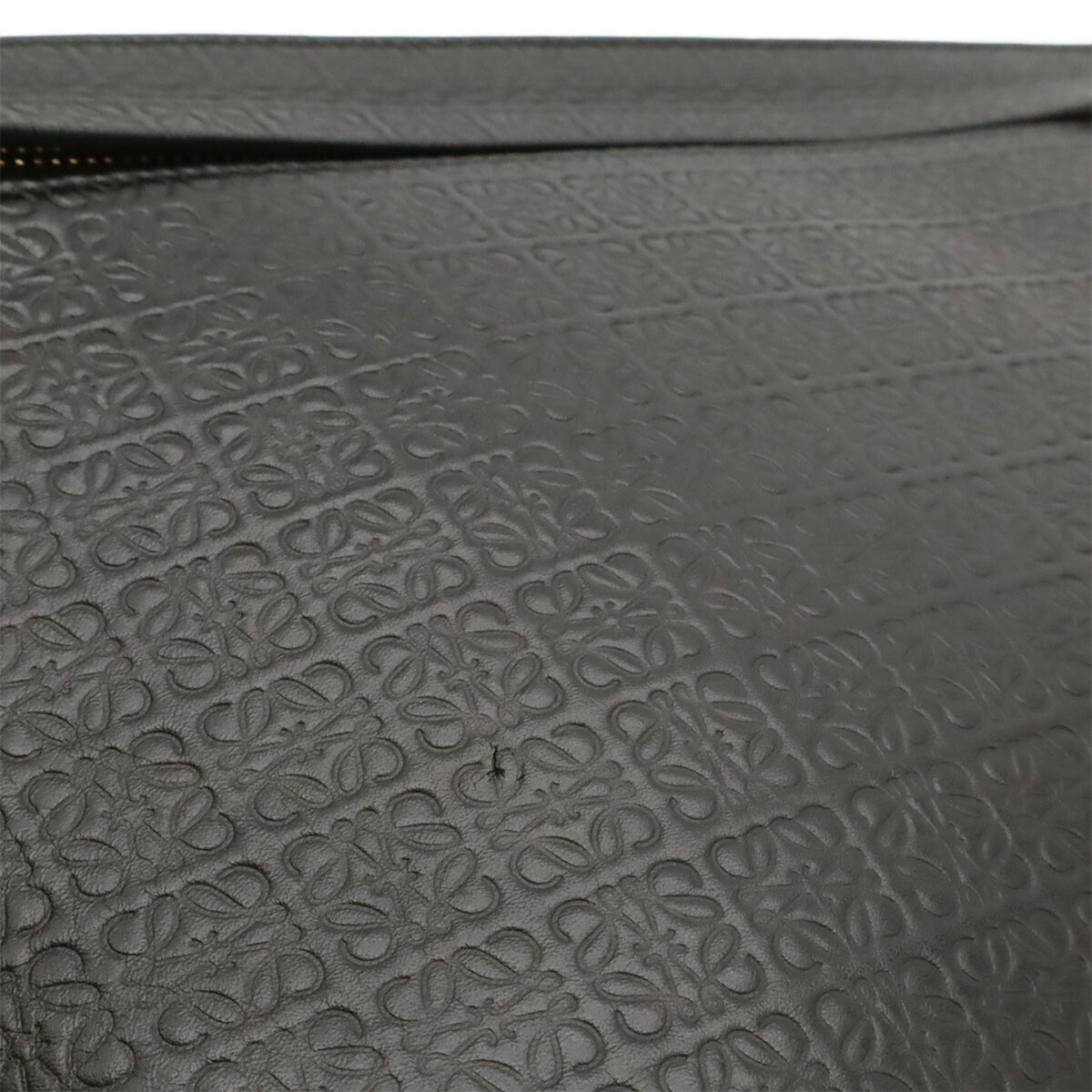 Loewe Black Leather Clutch Bag Pouch (Pre-Owned)