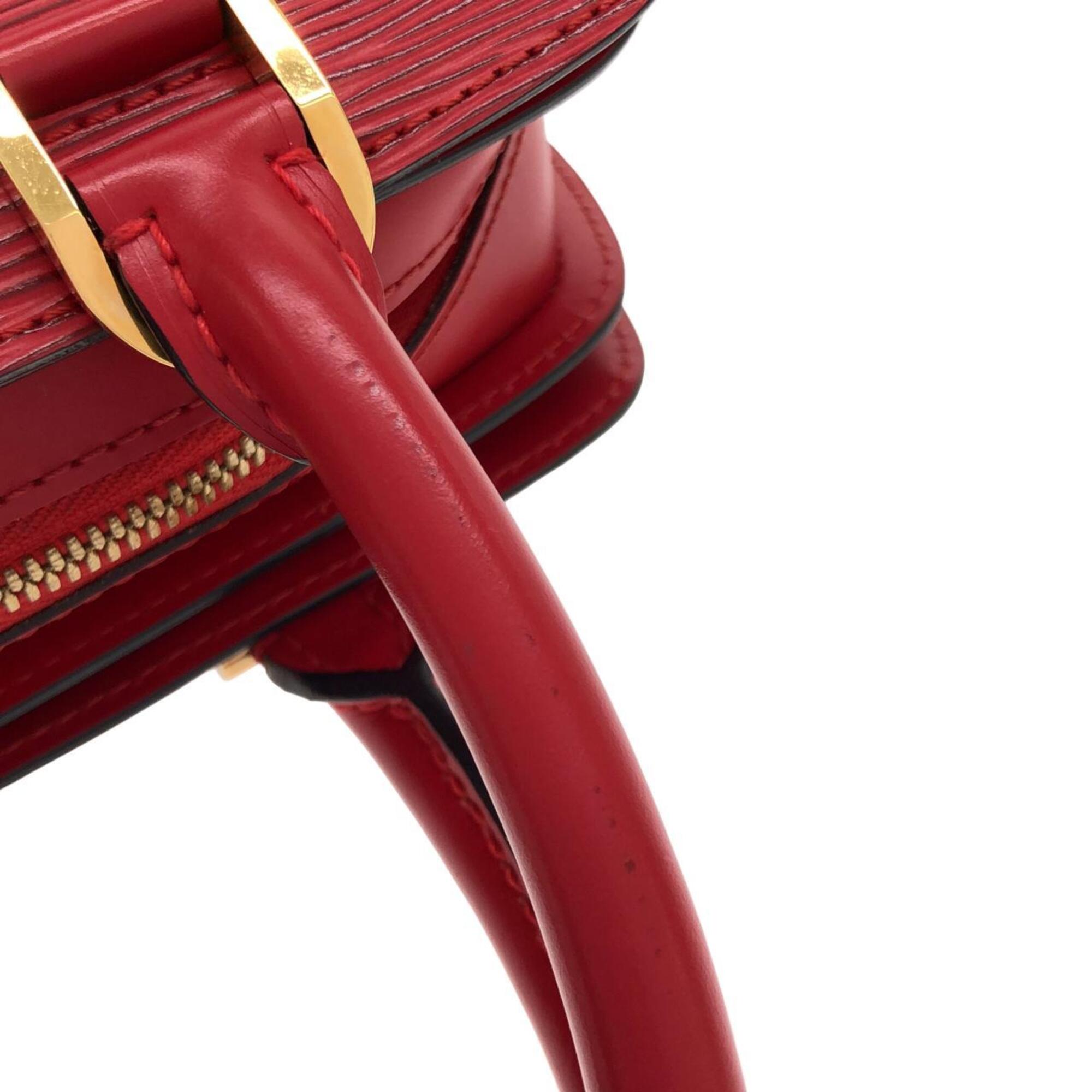 Louis Vuitton Red Color Leather Handbag (Pre-Owned)