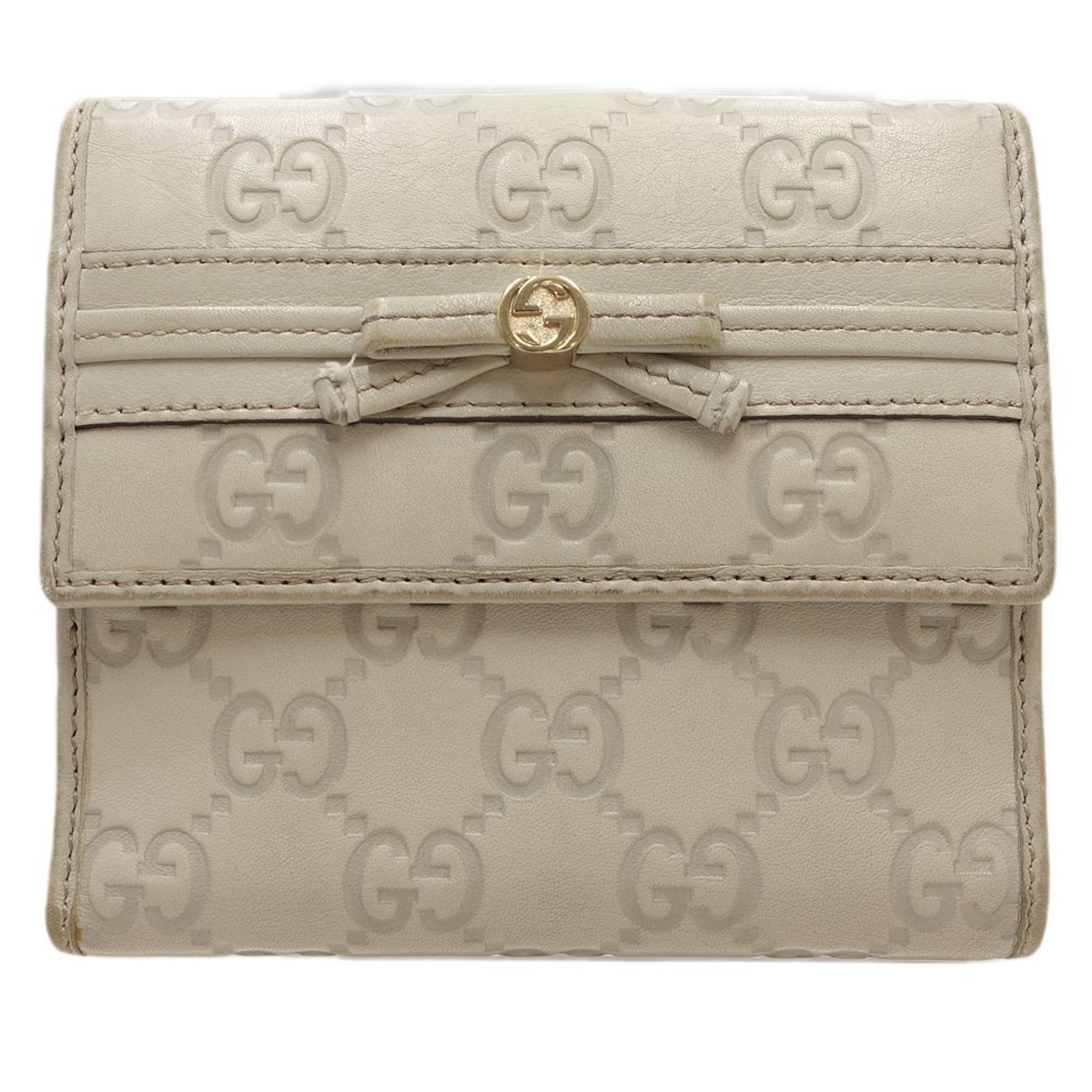 Gucci Ivory Leather Wallet (Bi-Fold) (Pre-Owned)