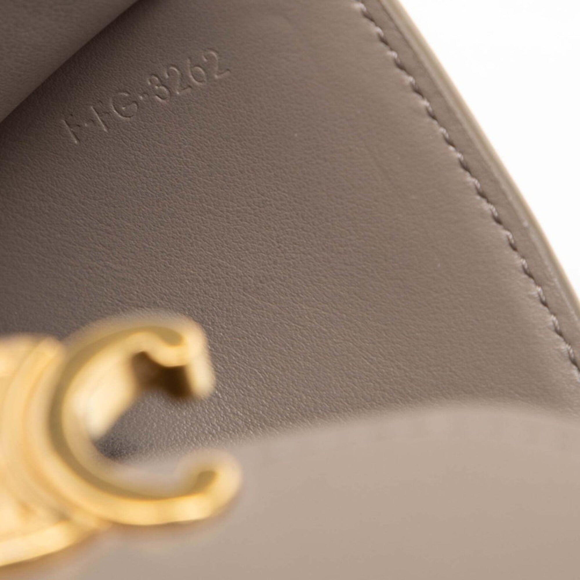 Celine Gray Leather Wallet (Bi-Fold) (Pre-Owned)