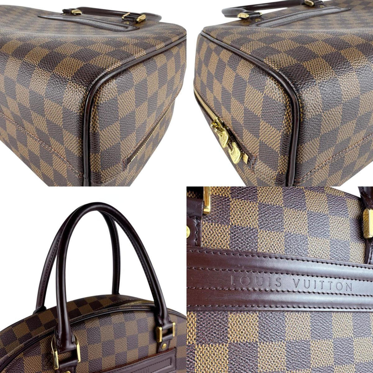 Louis Vuitton Damier Ebene Damier Canvas Handbag (Pre-Owned)