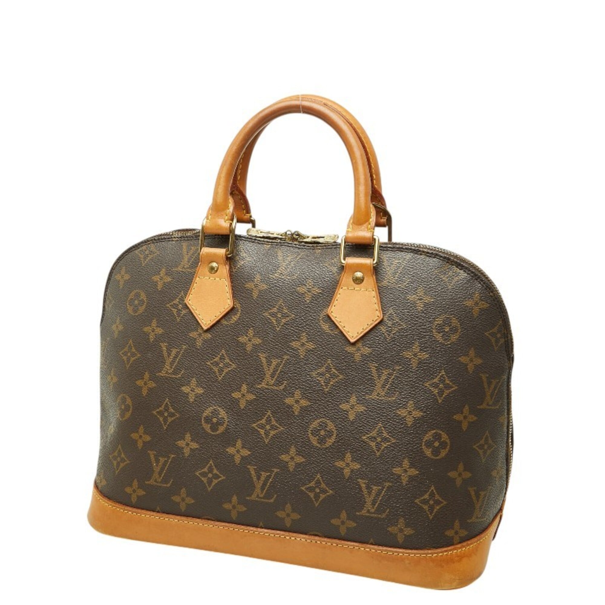 Louis Vuitton Brown Pvc Leather Handbag (Pre-Owned)