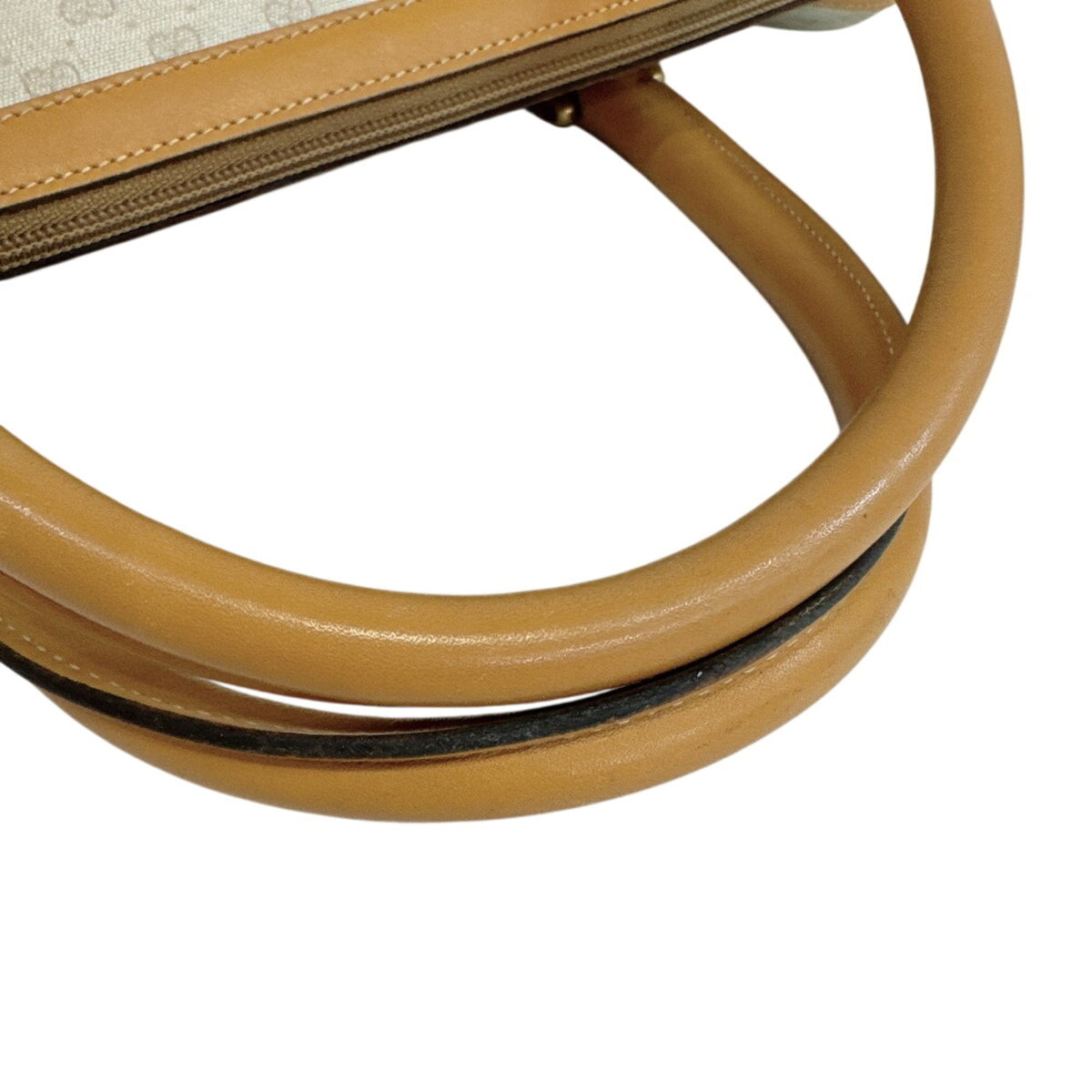 Gucci Microguccissima Beige Pvc Handbag (Pre-Owned)