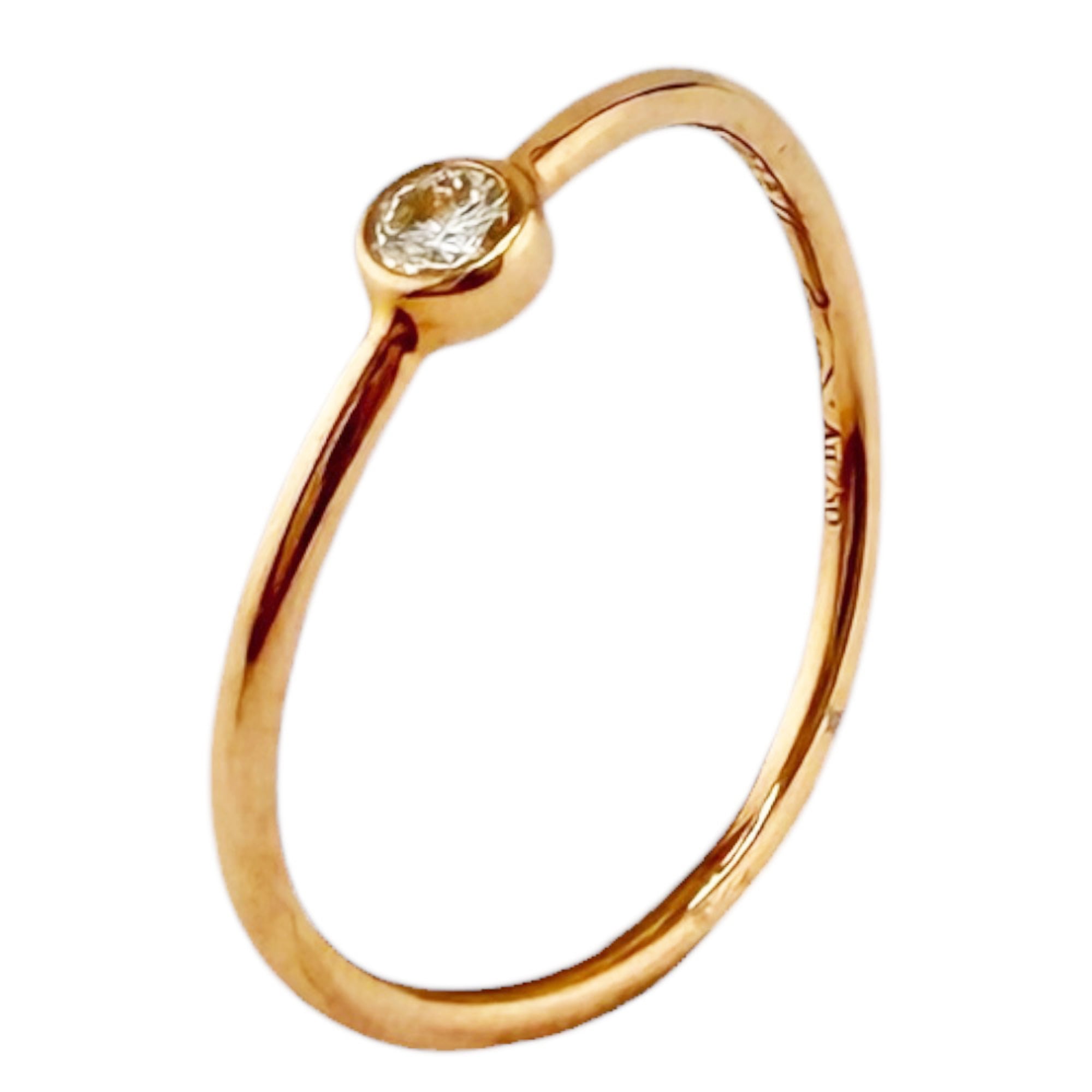 Tiffany Gold Pink Gold (18K) Band Ring (Pre-Owned)