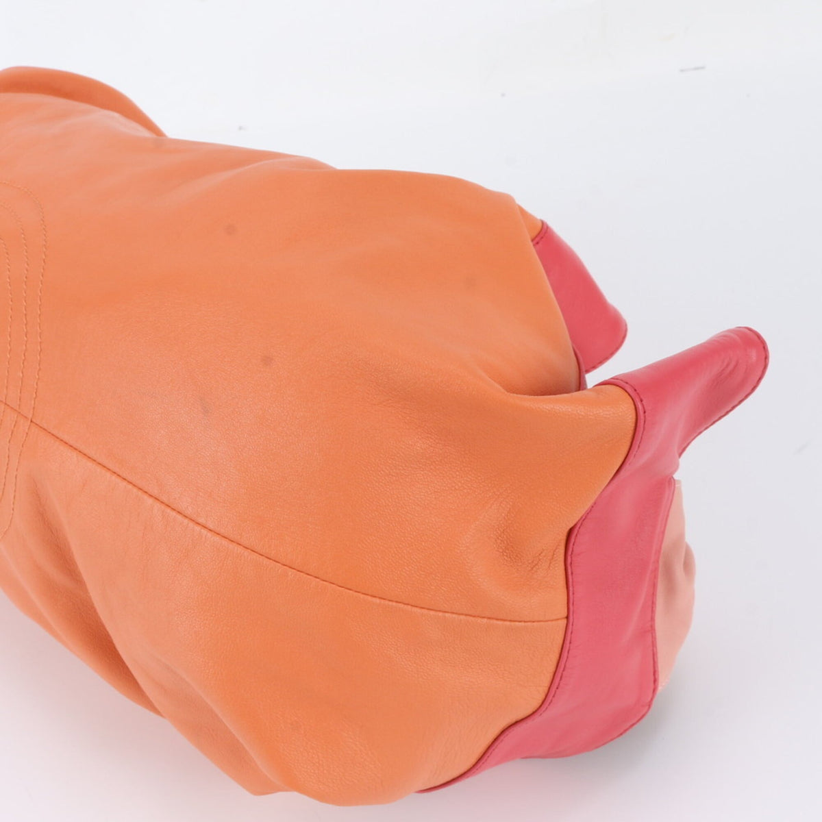 Loewe Orange Pink Leather Handbag Tote Bag (Pre-Owned)