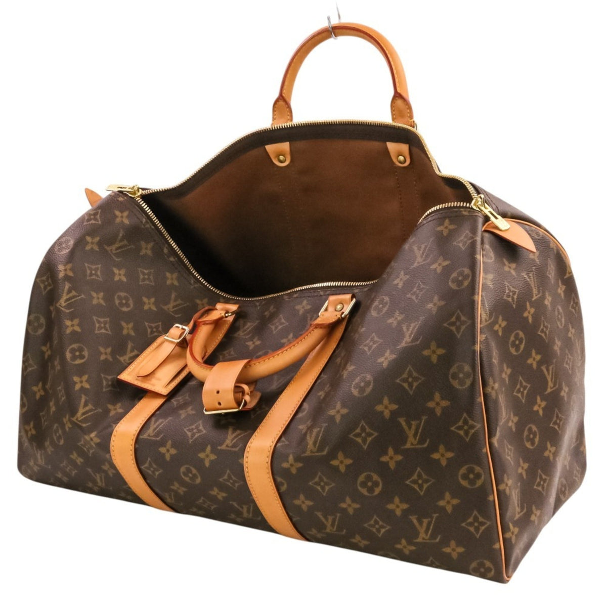 Louis Vuitton Brown Monogram Canvas Boston Bag (Pre-Owned)