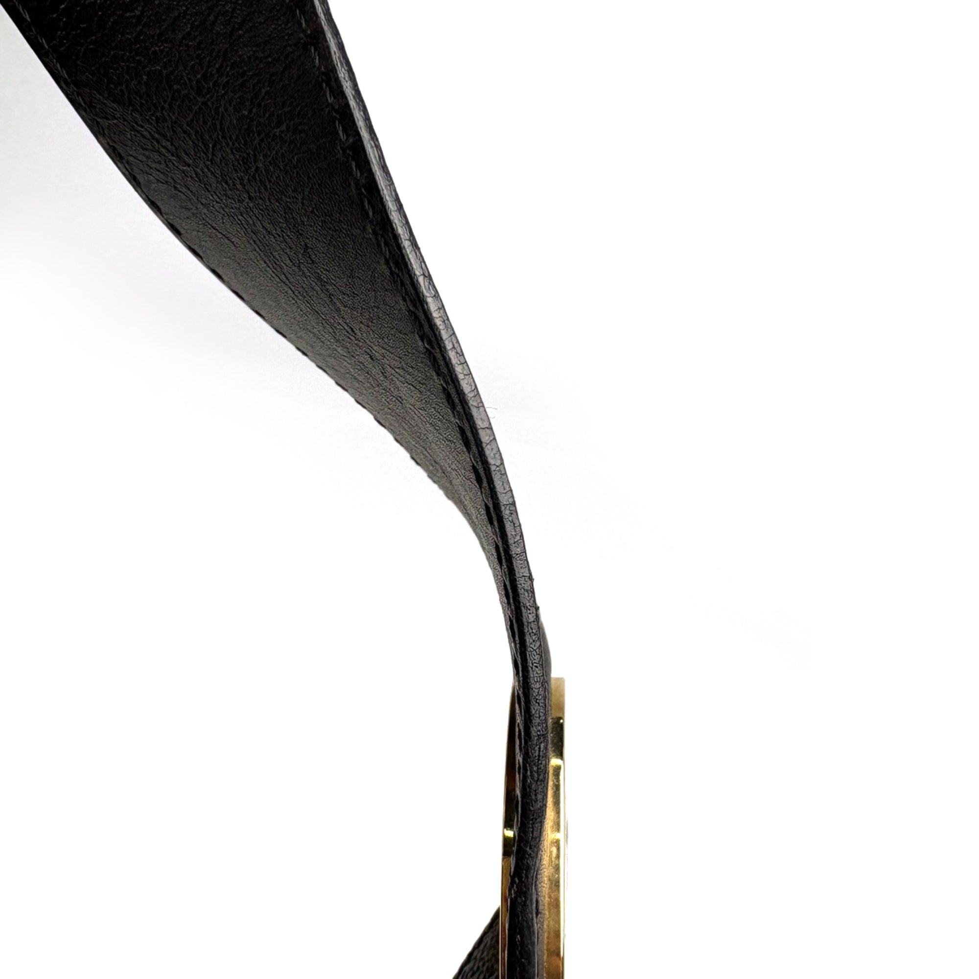 Celine Black Brown Coated Canvas Leather Shoulder Bag (Pre-Owned)
