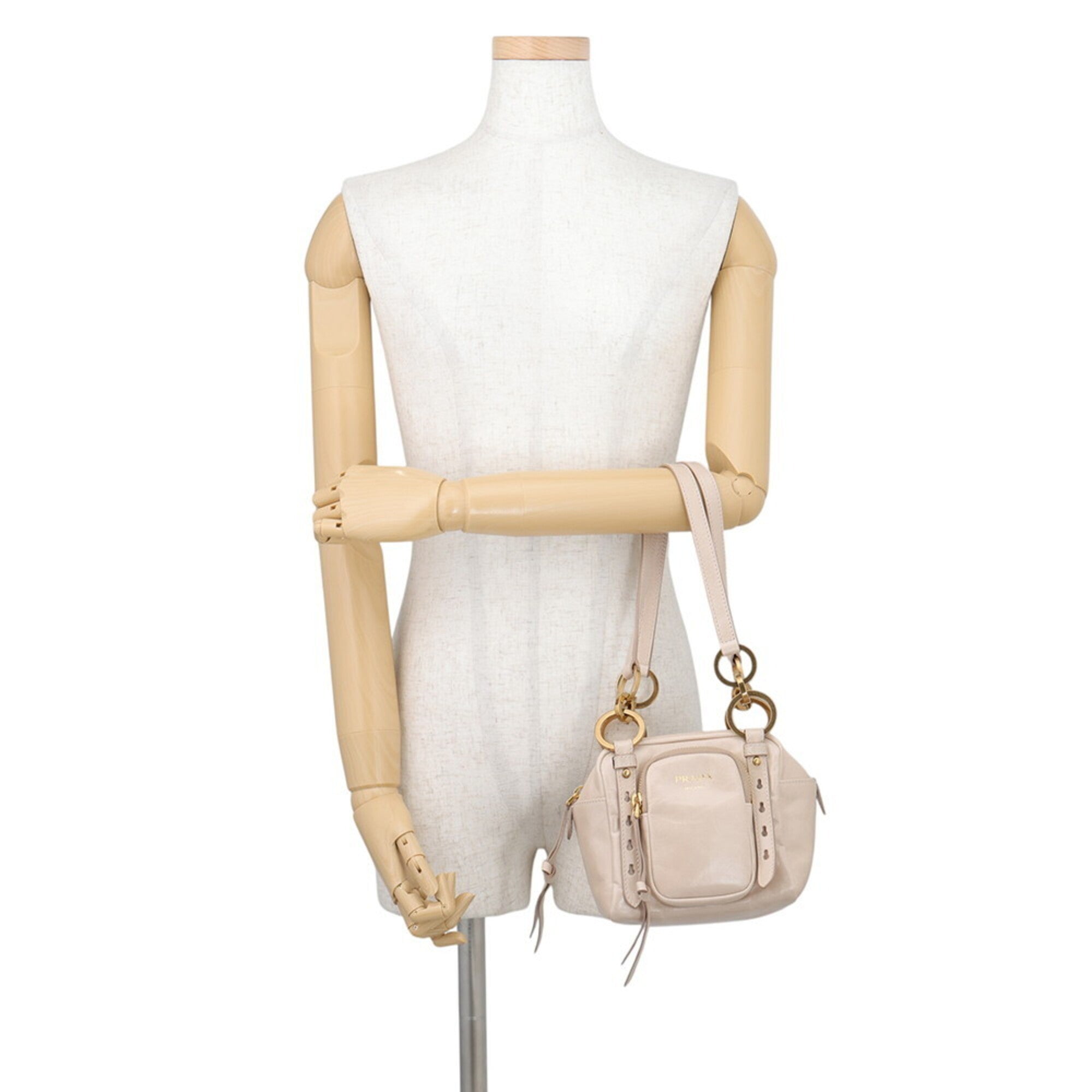 Prada Beige Leather Handbag (Pre-Owned)