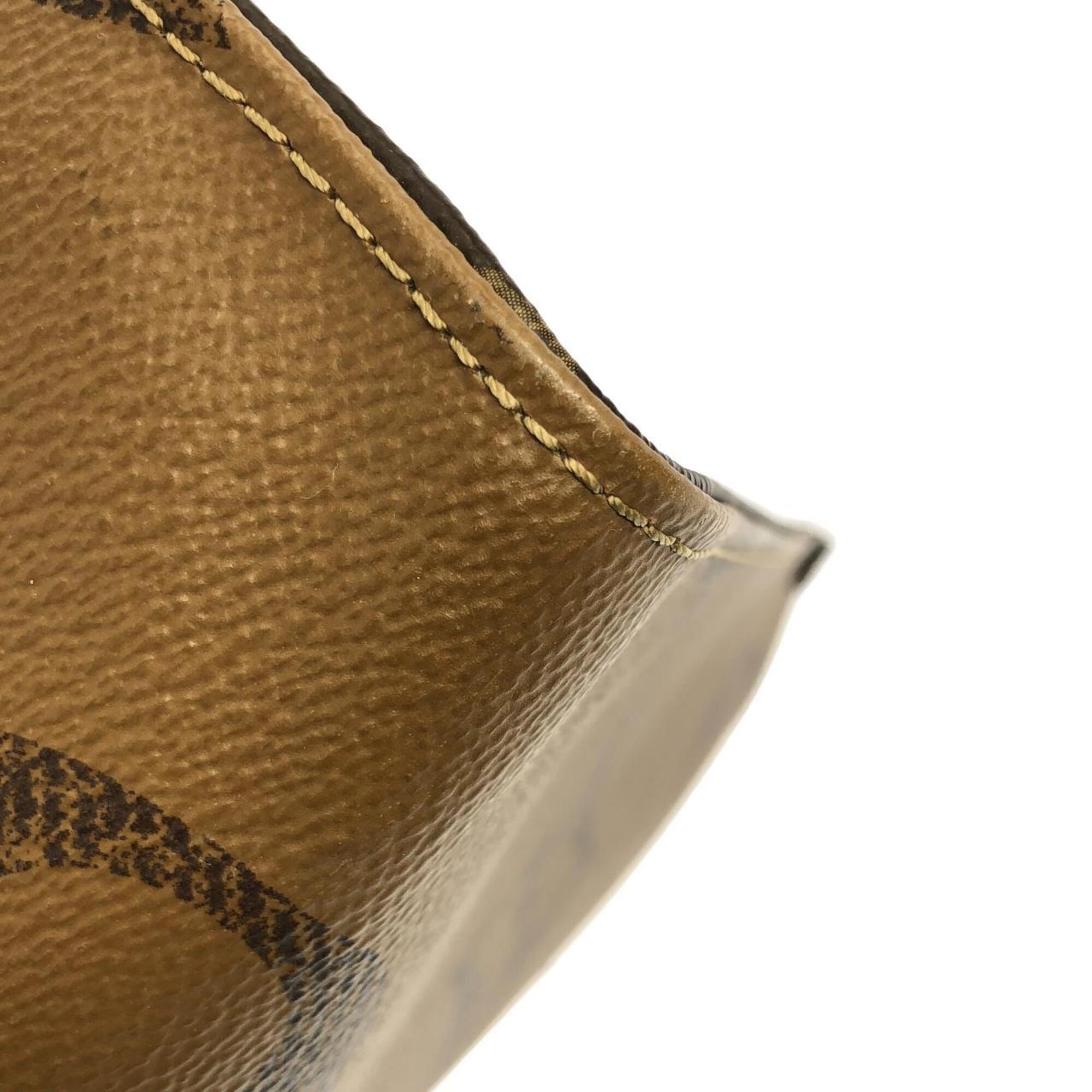Louis Vuitton Marron Coated Canvas Handbag (Pre-Owned)