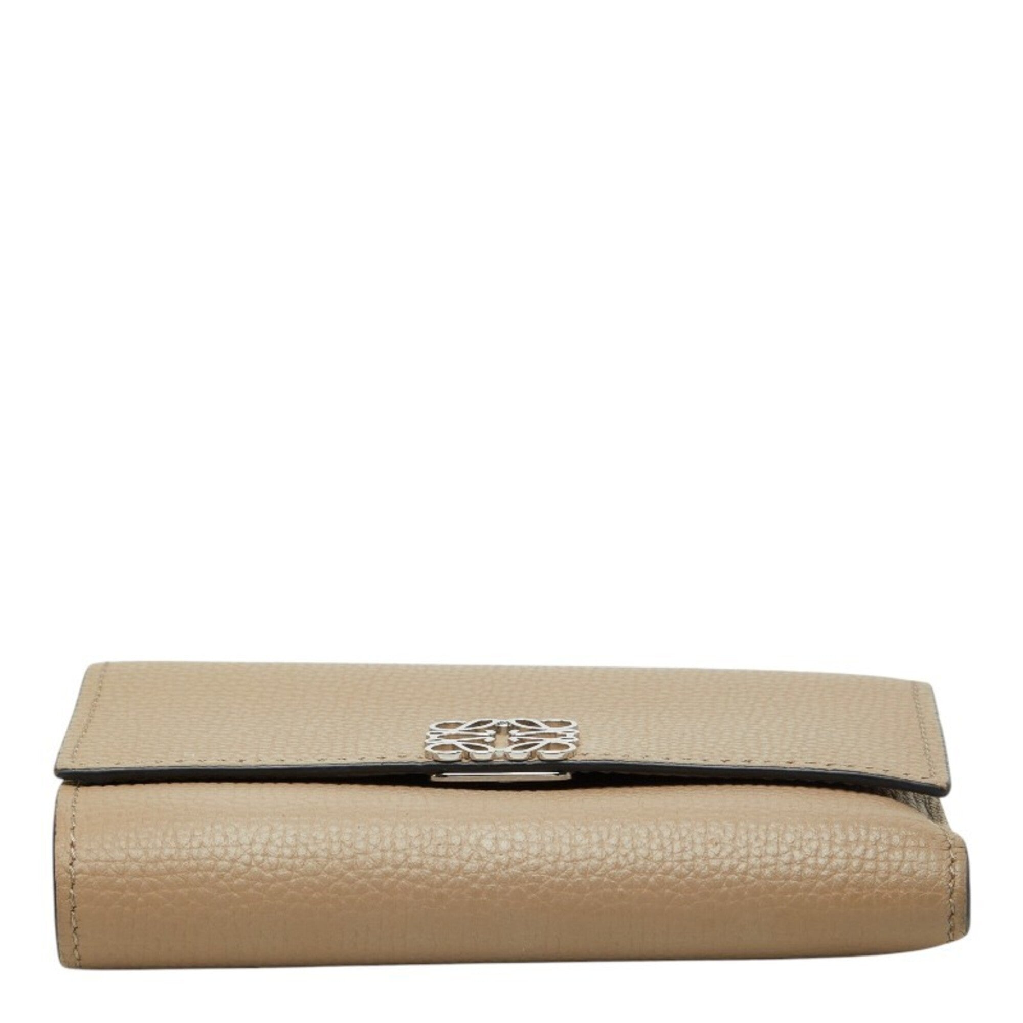 Loewe Beige Leather Wallet (Tri-Fold) (Pre-Owned)