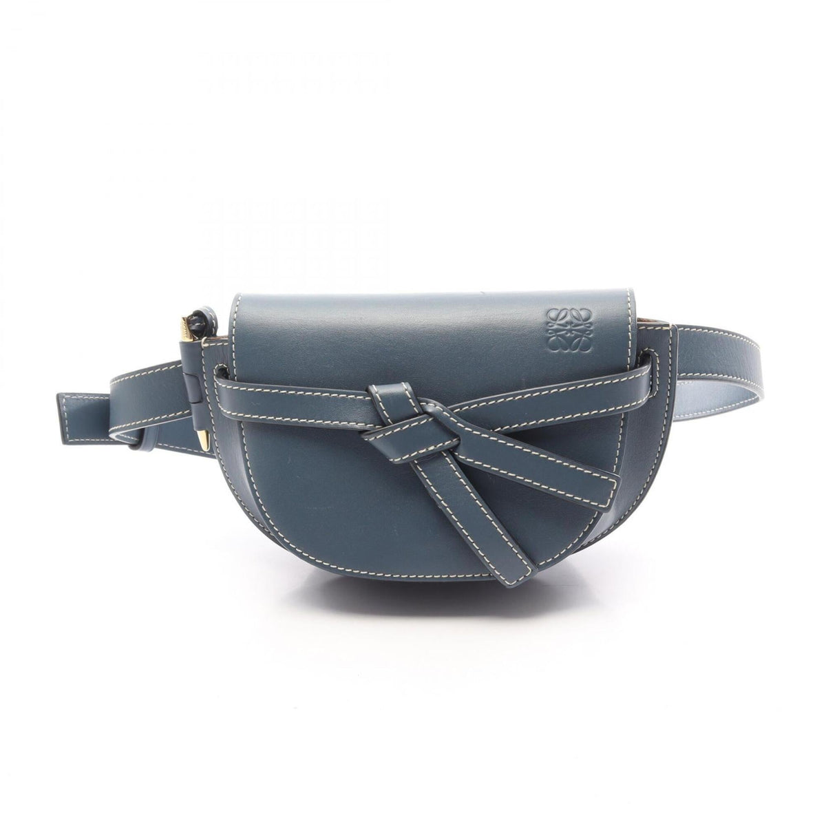 Loewe Blue Leather Fanny Pack Handbag (Pre-Owned)