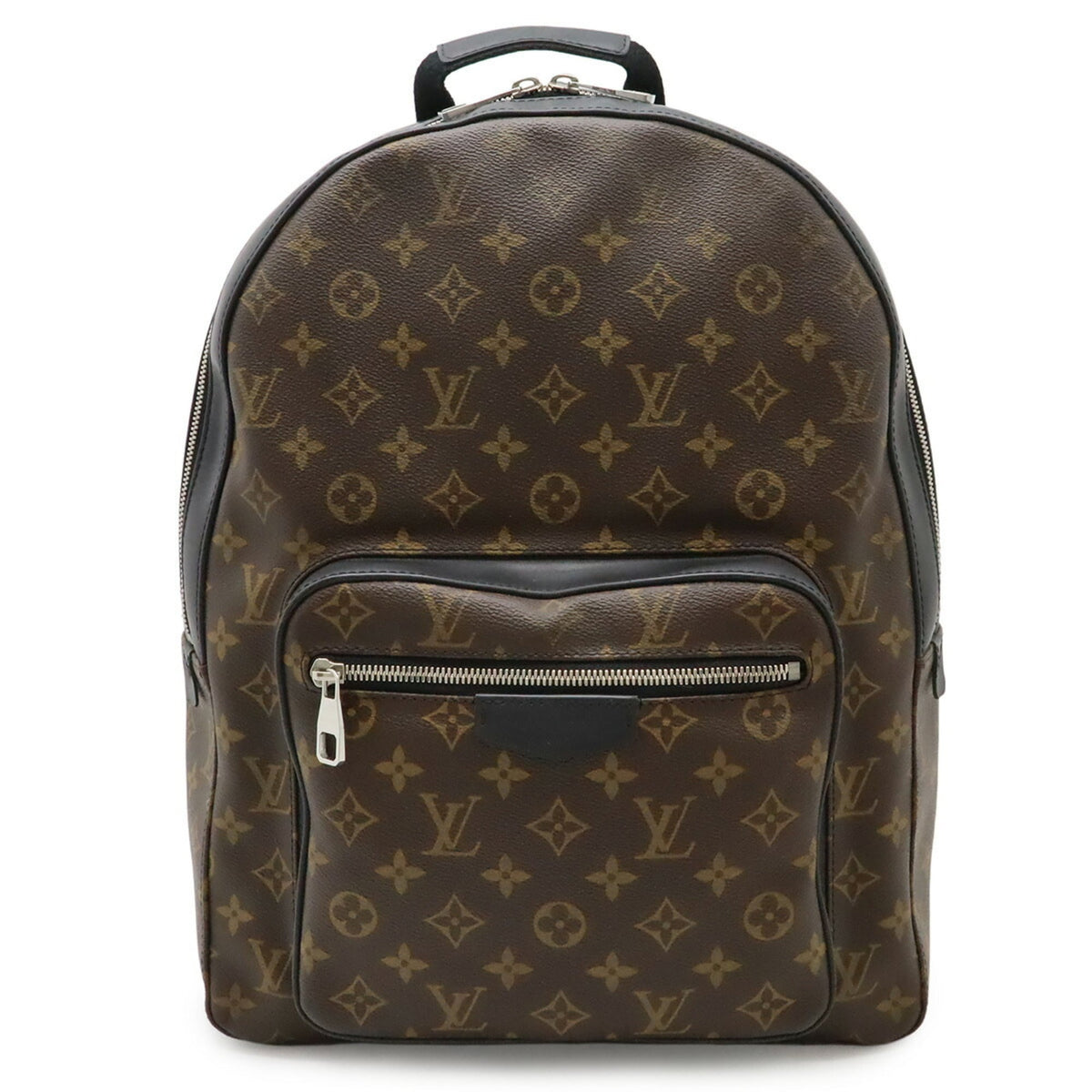 Louis Vuitton Black Brown Monogram Canvas Backpack Shoulder Bag (Pre-Owned)