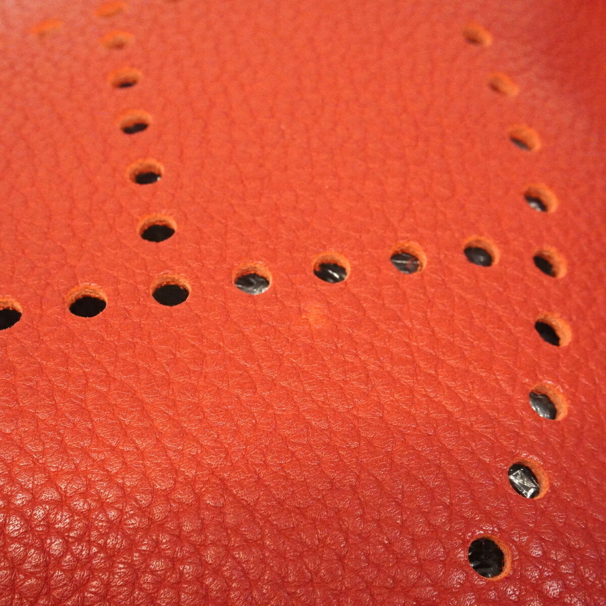 Hermes Rouge Casaque Taurillon Clemence Leather Shoulder Bag (Pre-Owned)