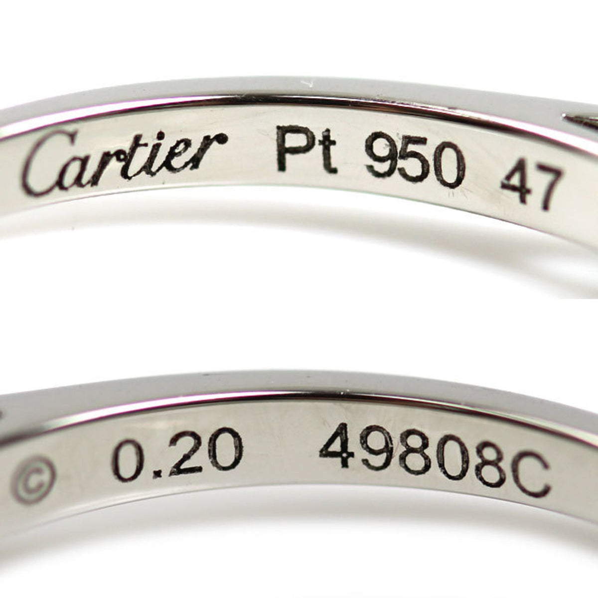 Cartier Platinum 950 Band Ring (Pre-Owned)