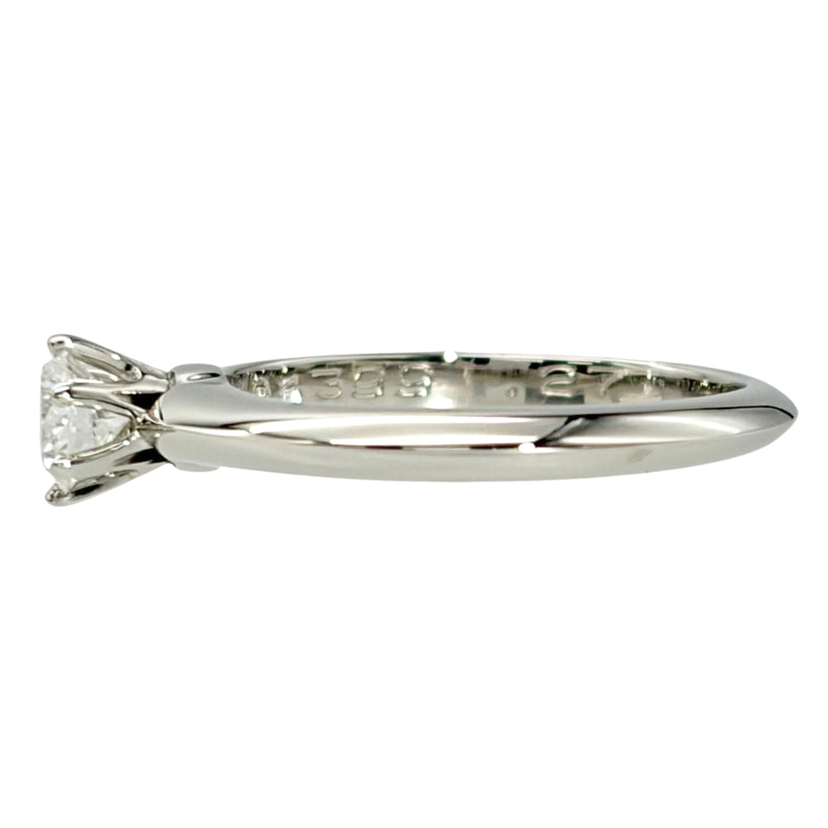 Tiffany Platinum Platinum 950 Band Ring (Pre-Owned)