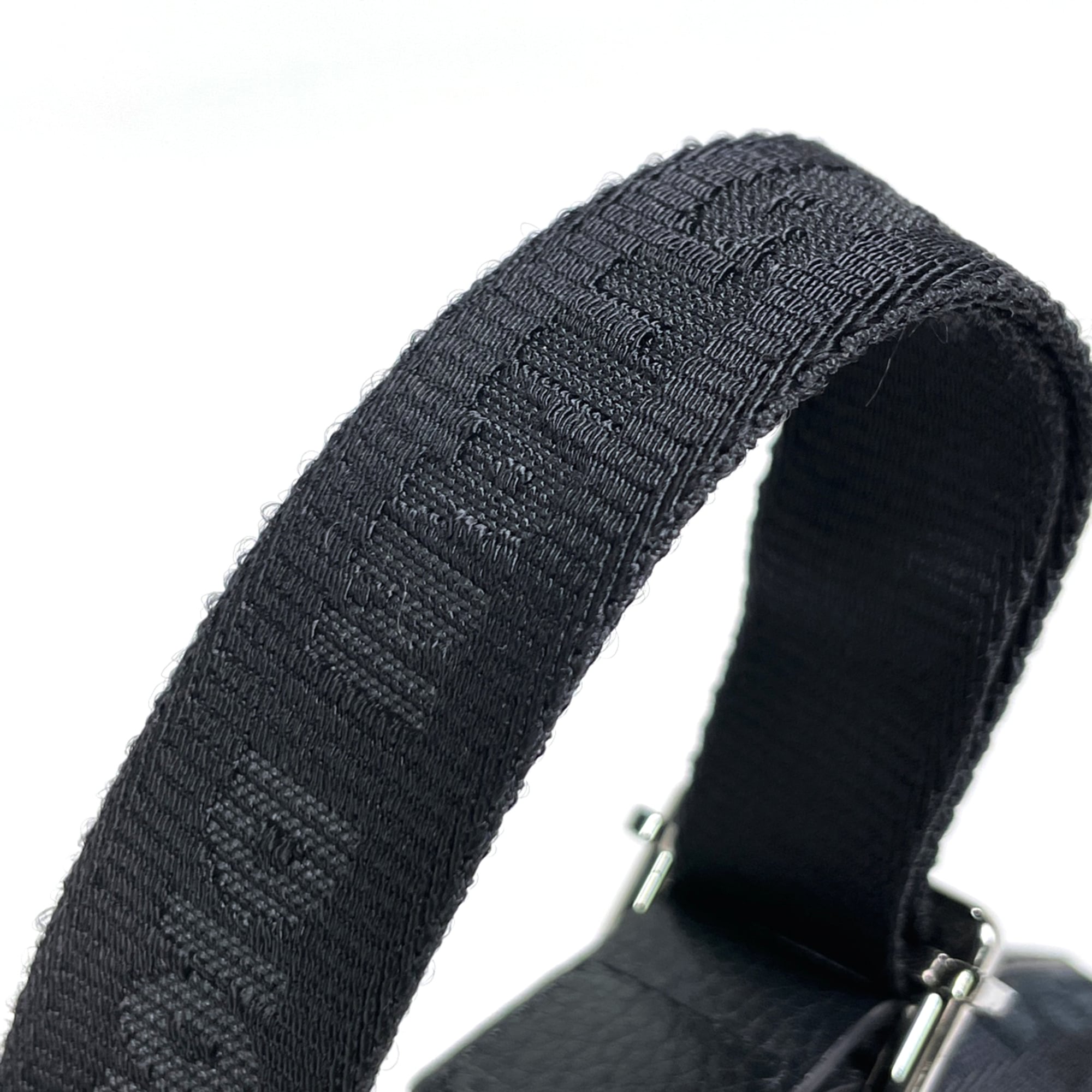 Christian Dior Black Canvas Leather Shoulder Bag (Pre-Owned)