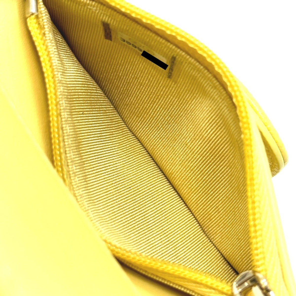 Chanel Yellow Leather Coin Purse/Coin Case (Pre-Owned)
