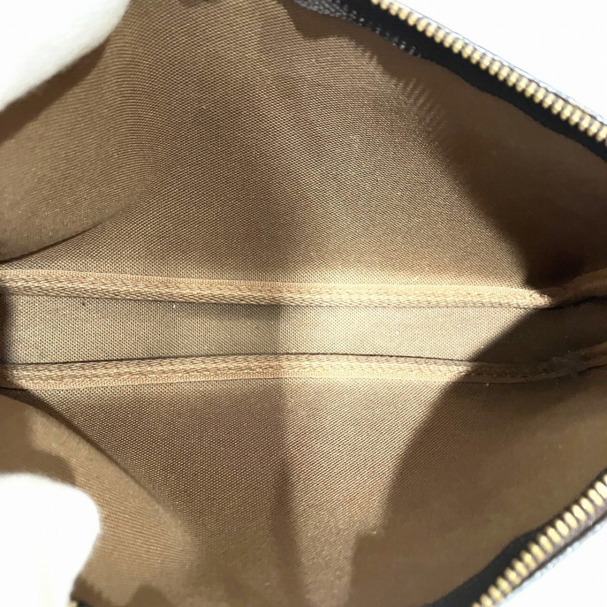 Louis Vuitton Brown Pvc Pochette Shoulder Bag (Pre-Owned)