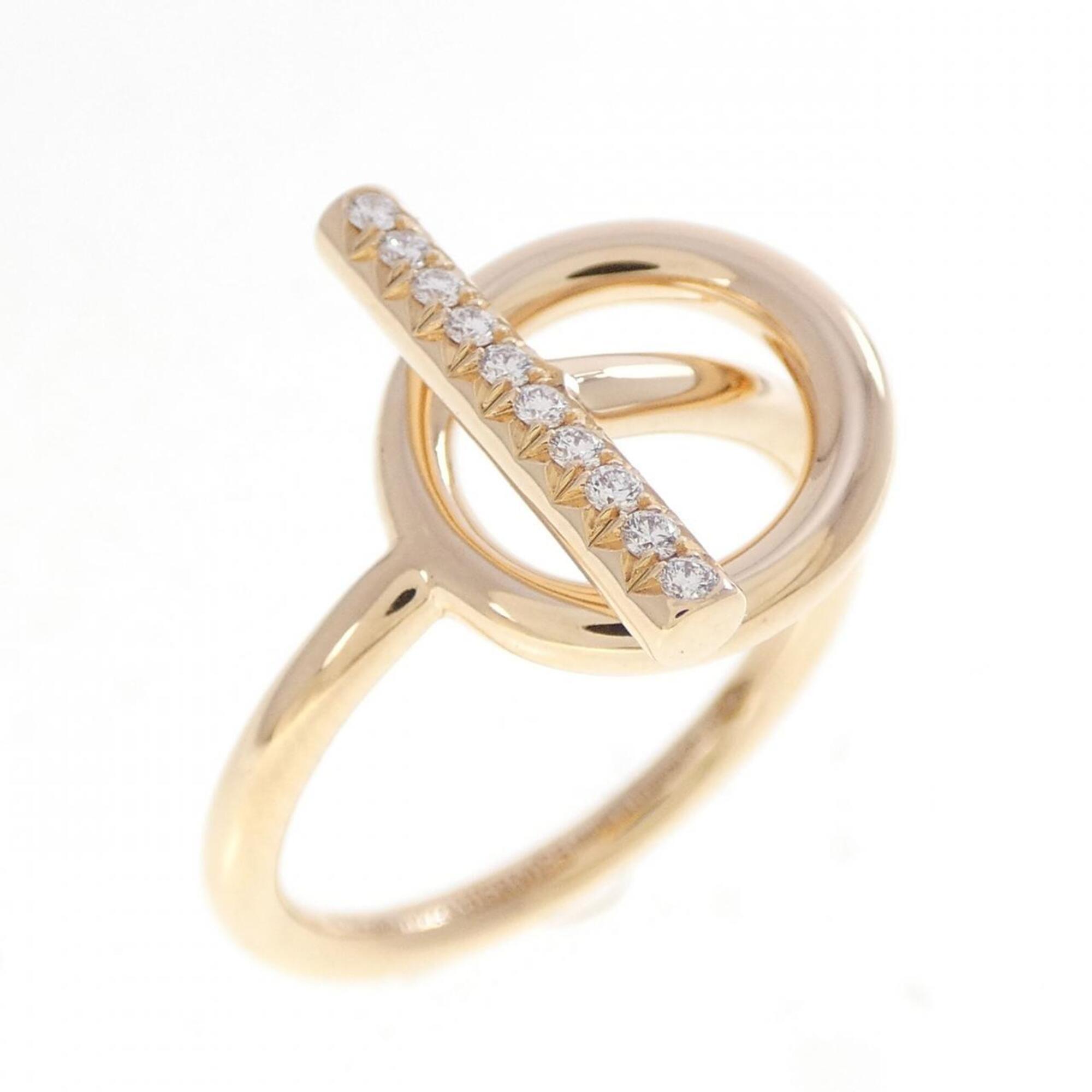 Hermes Pink Gold Pink Gold (18K) Band Ring (Pre-Owned)