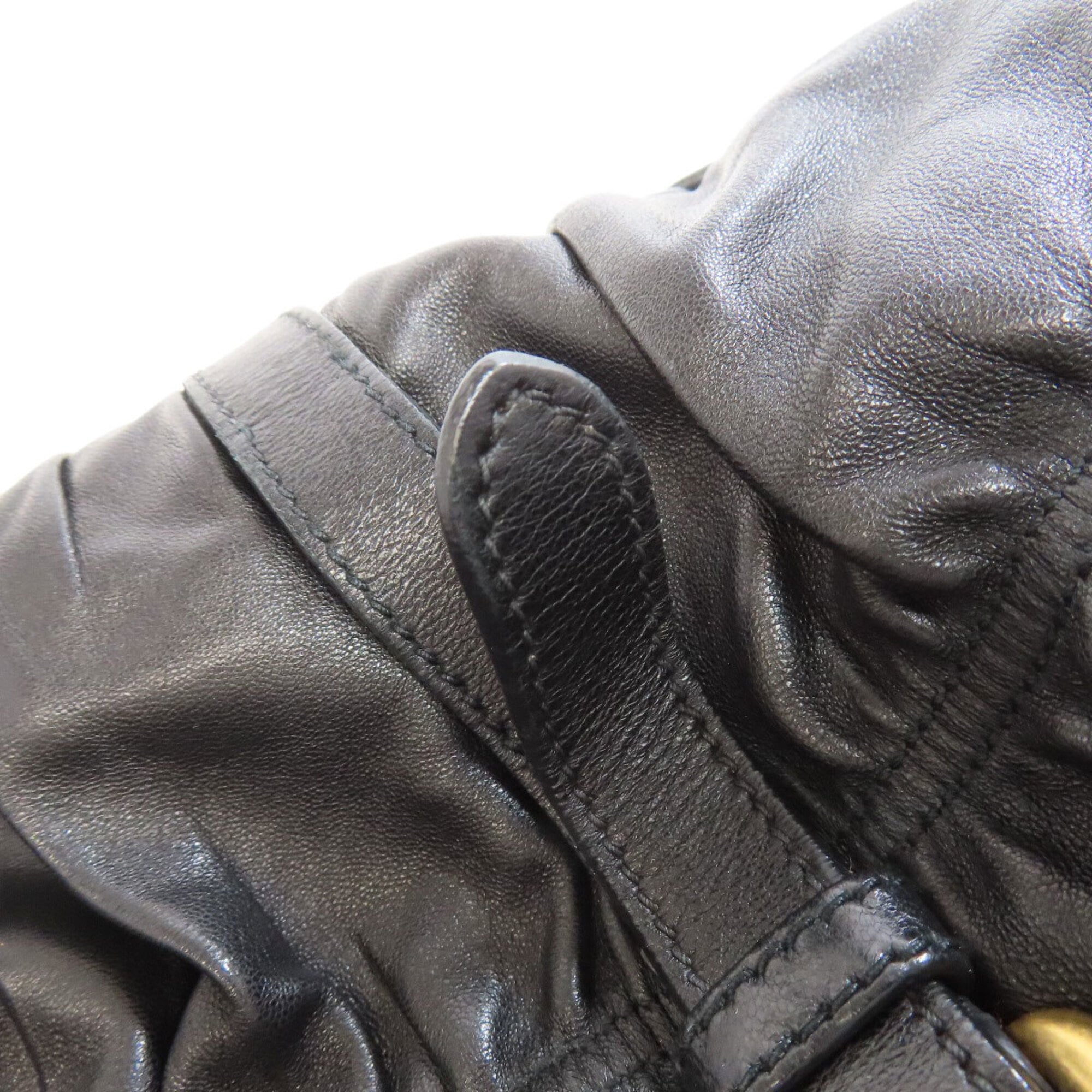 Prada Black Leather Handbag (Pre-Owned)