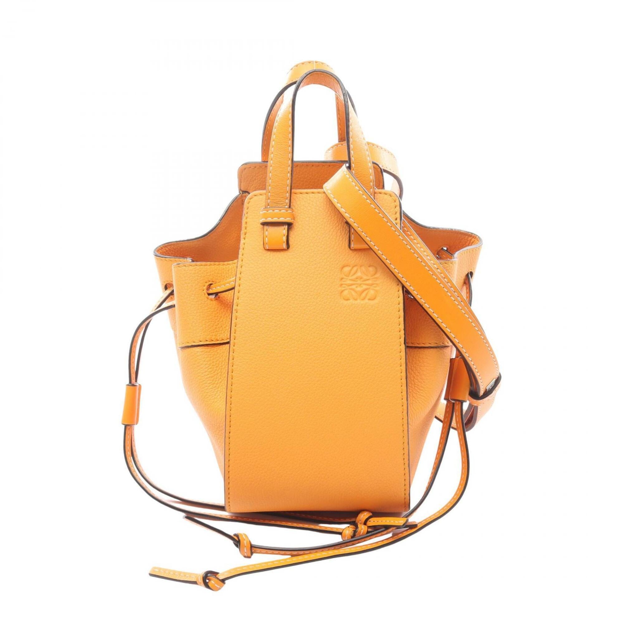 Loewe Orange Leather Handbag (Pre-Owned)
