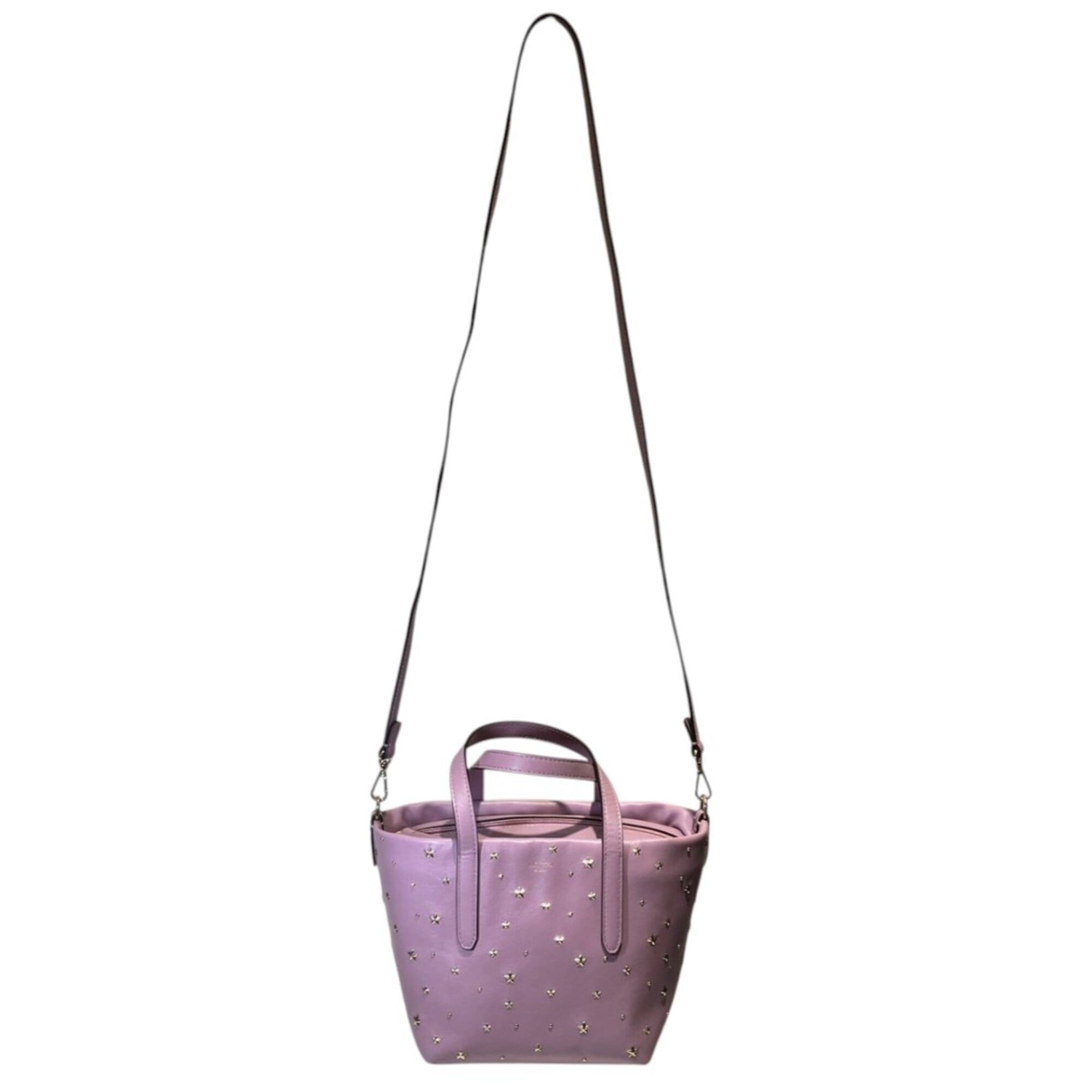 Jimmy Choo Purple Leather Metal Handbag (Pre-Owned)