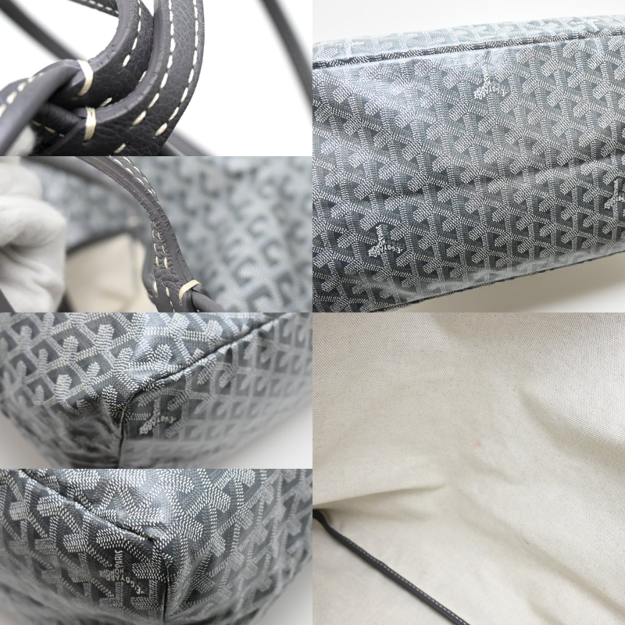 Goyard Gray Coated Canvas Tote Bag (Pre-Owned)