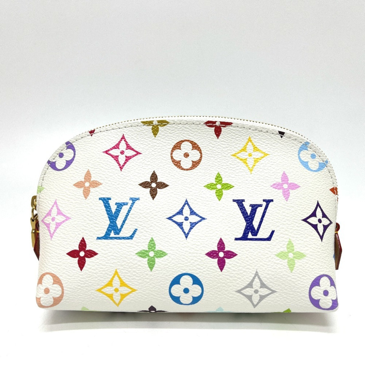 Louis Vuitton Blanc Monogram Multicolore Handbag Pochette Pouch (Pre-Owned)