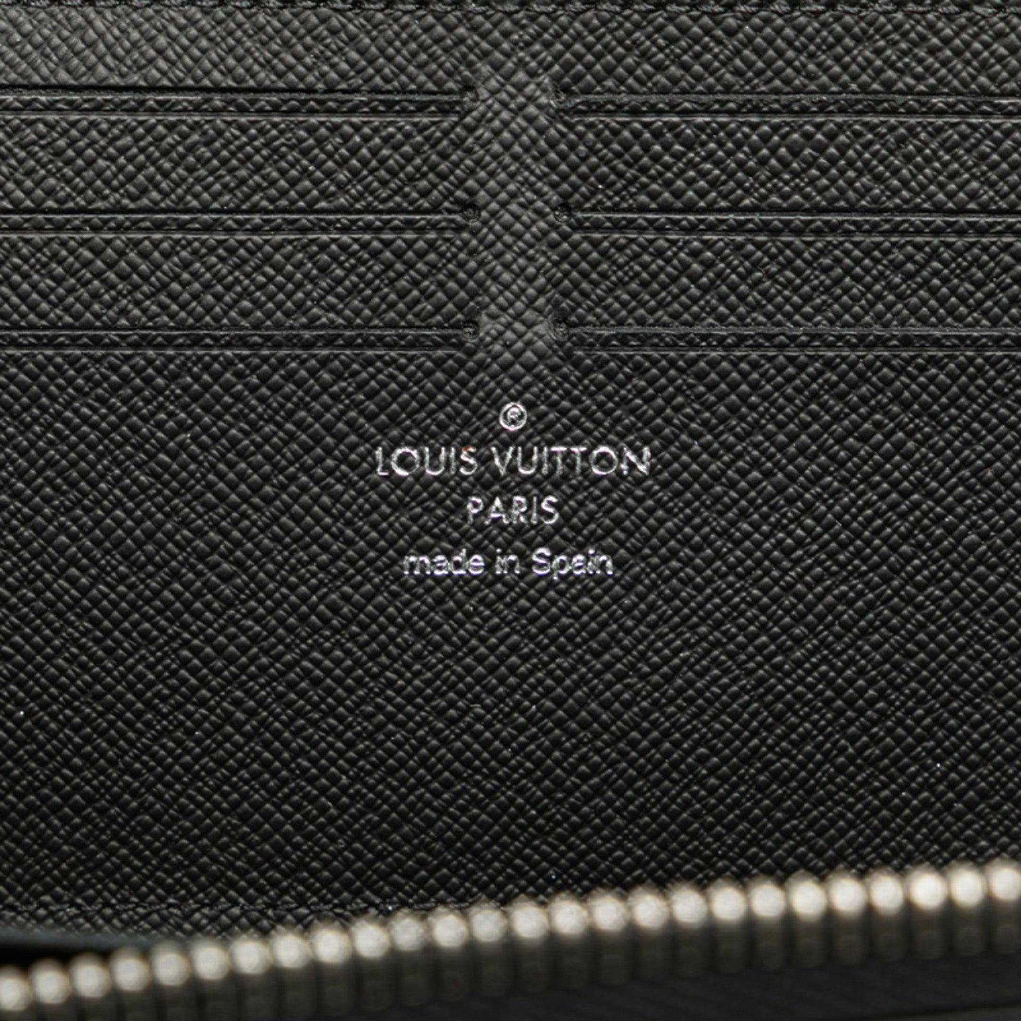 Louis Vuitton Monogram Macassar Black Brown Monogram Macassar Leather Coin Purse/Coin Case (Pre-Owned)